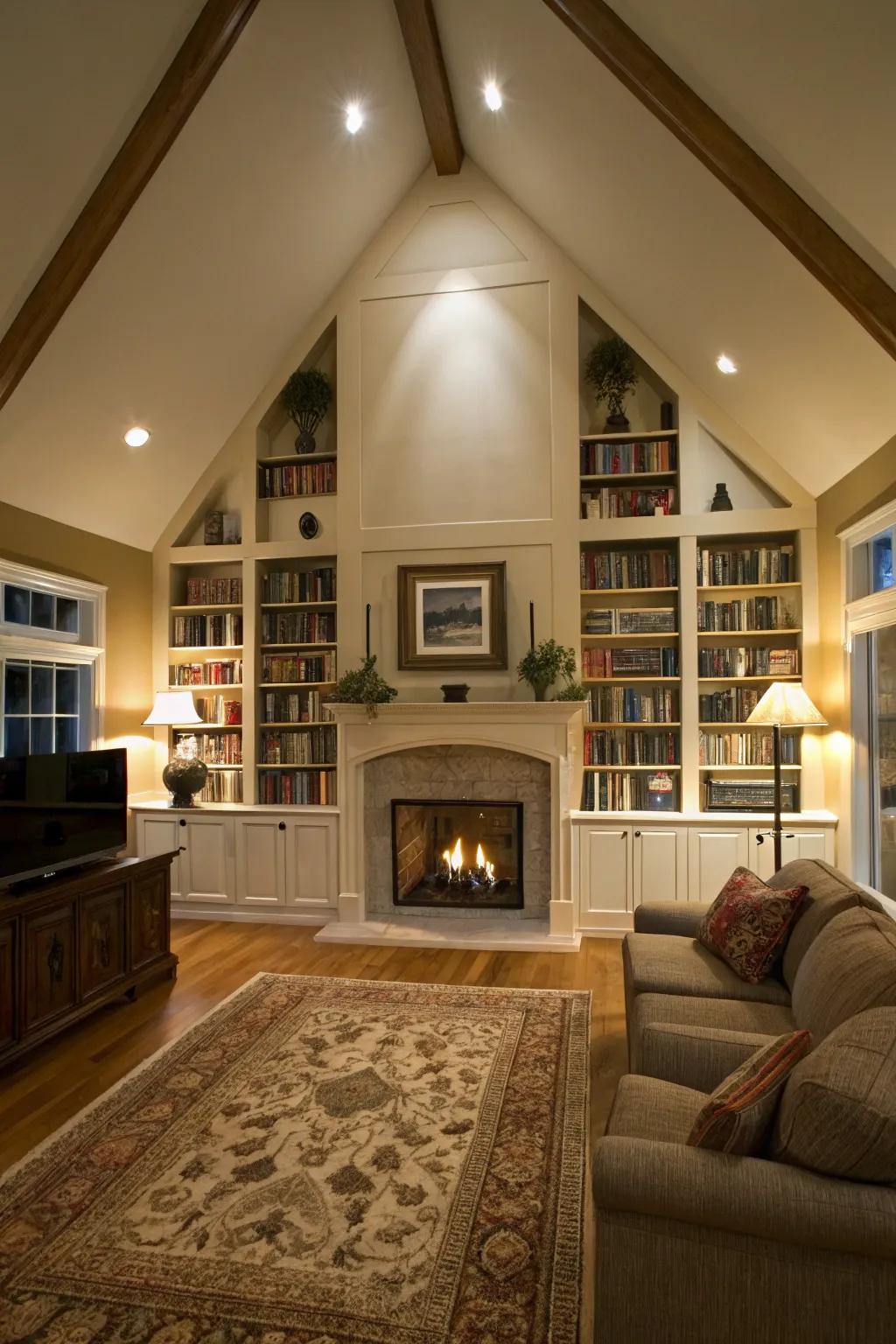 Transform your space into a comfortable library nook.
