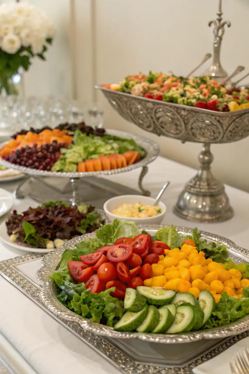 A refined presentation to elevate your salad station adventure.