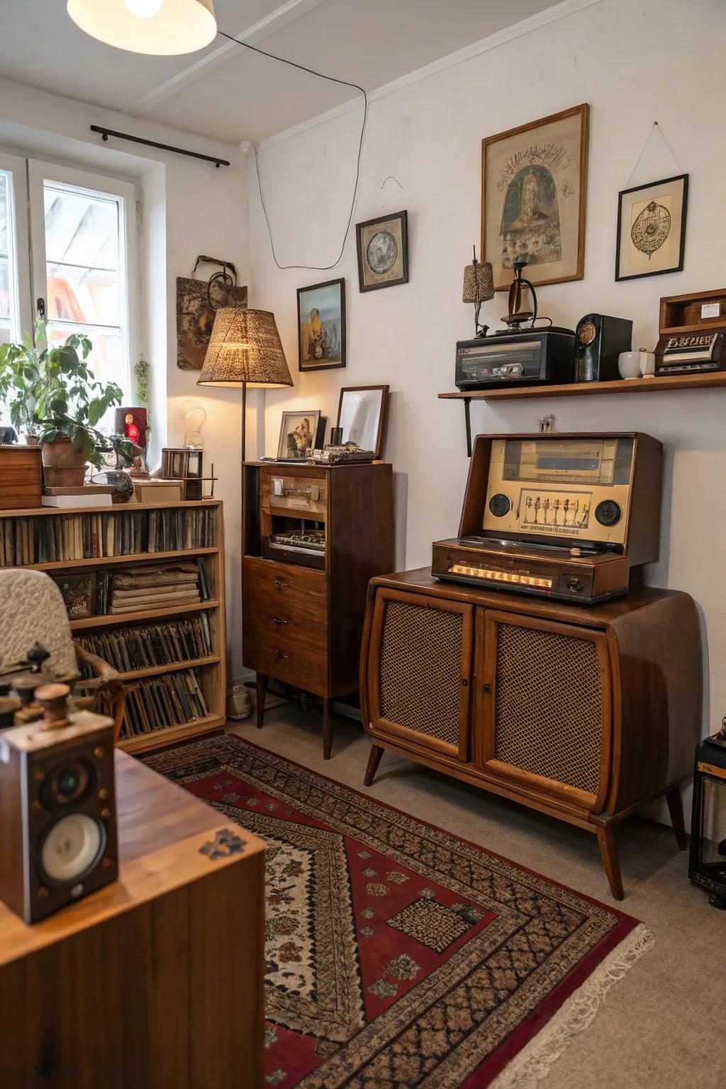 Vintage components contribute a special appeal.