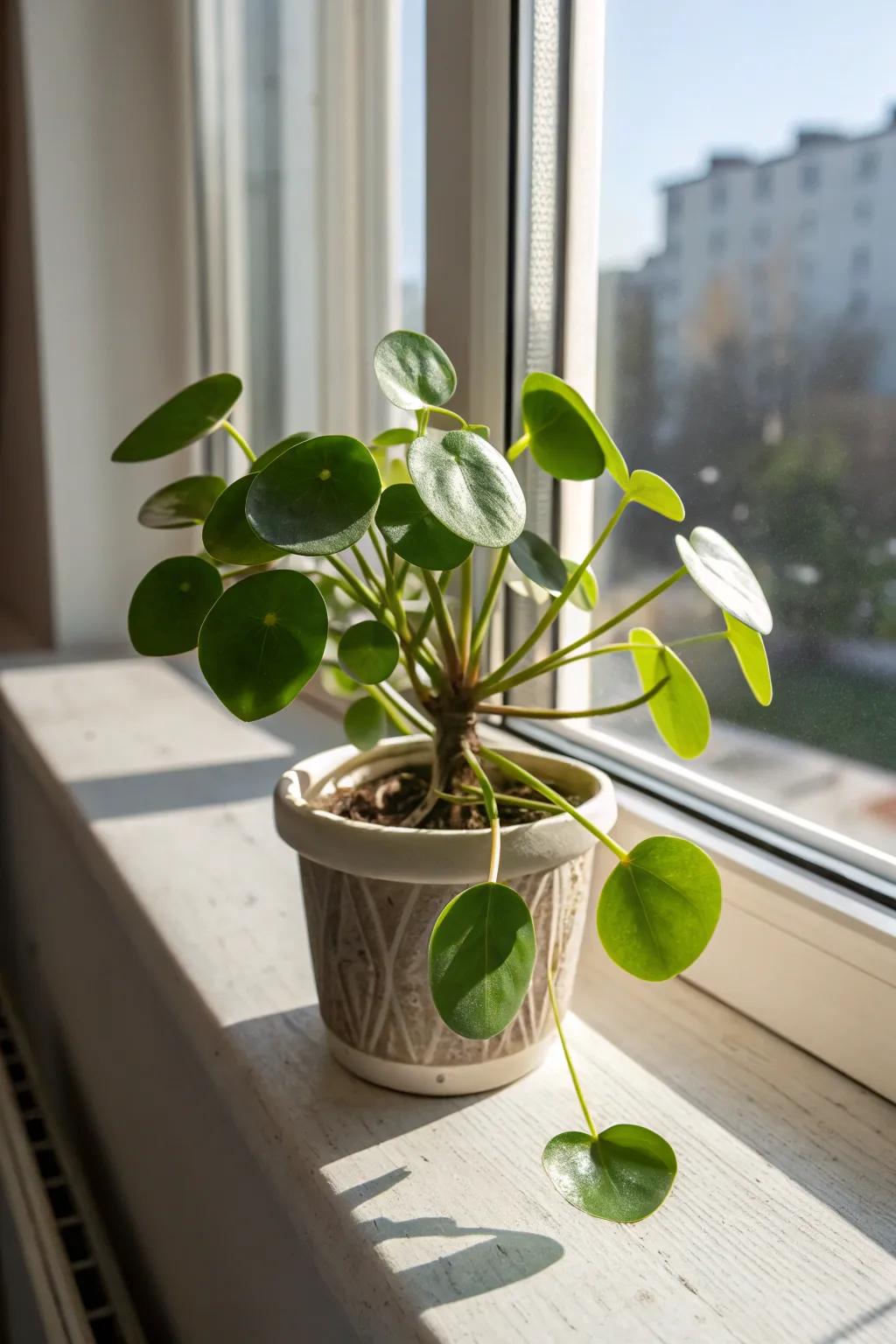 Dish Plant adding charm and character to the windowsill.