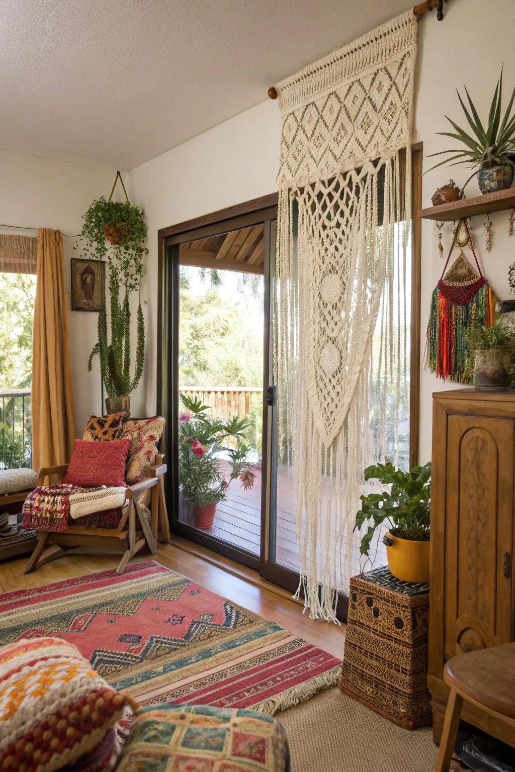 Hand-tied coverings contribute crafted warmth and texture.