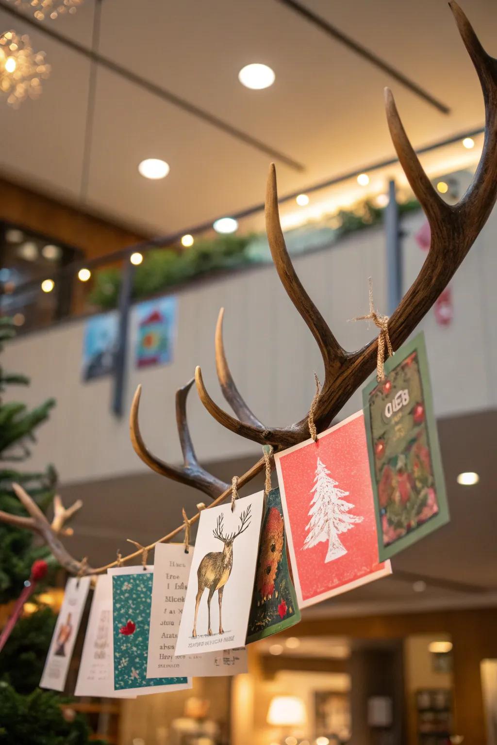 Horns incorporate a whimsical element to card presentations.