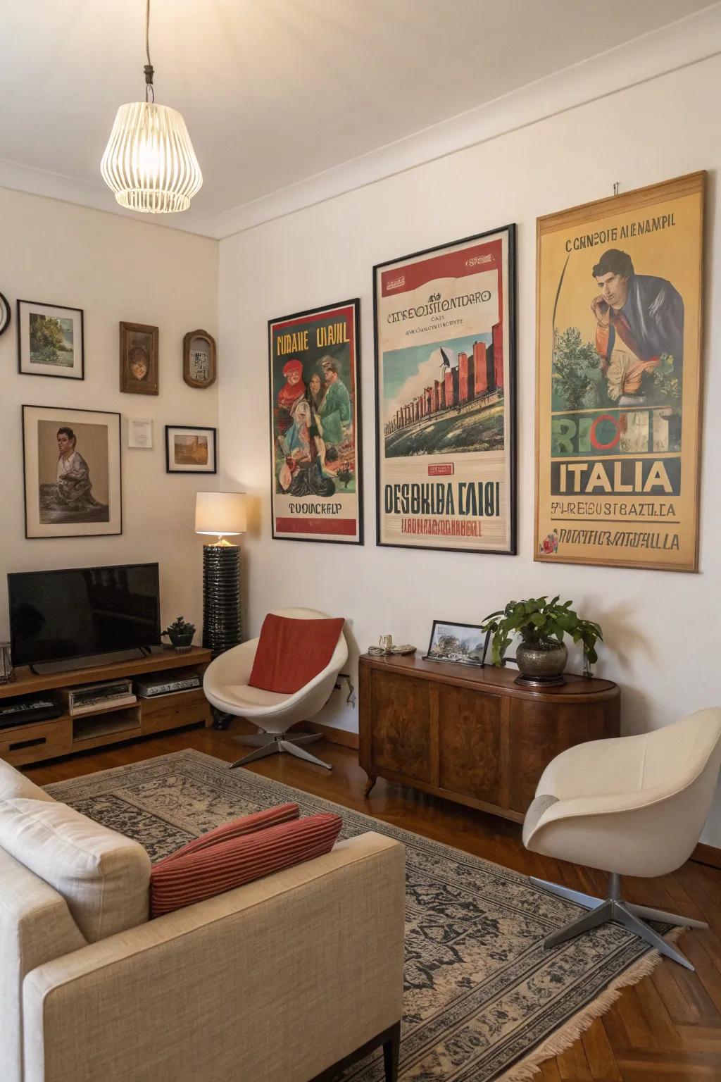 Old Italian bills add character and nostalgia to your home.