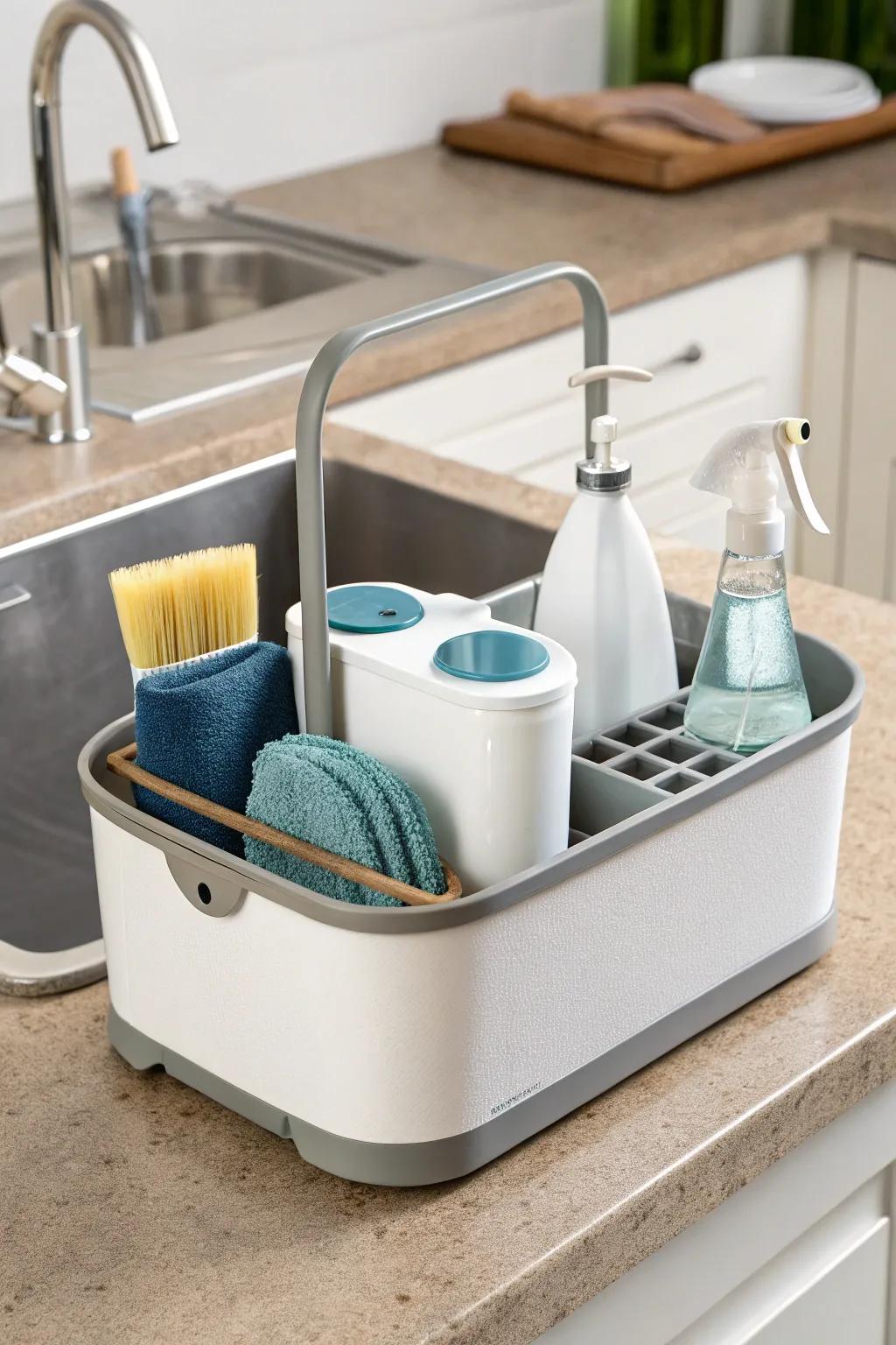 Enjoy versatility with a portable caddy.