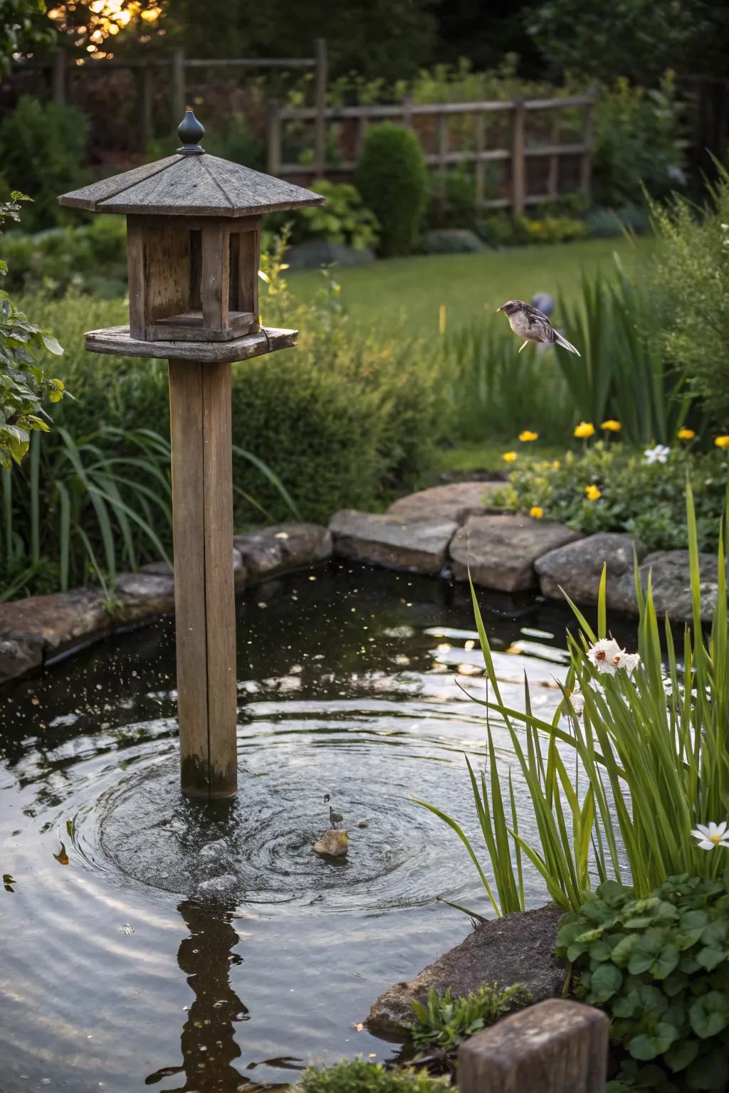 Liquid features heighten the enticement of your avian-amicable landscape.