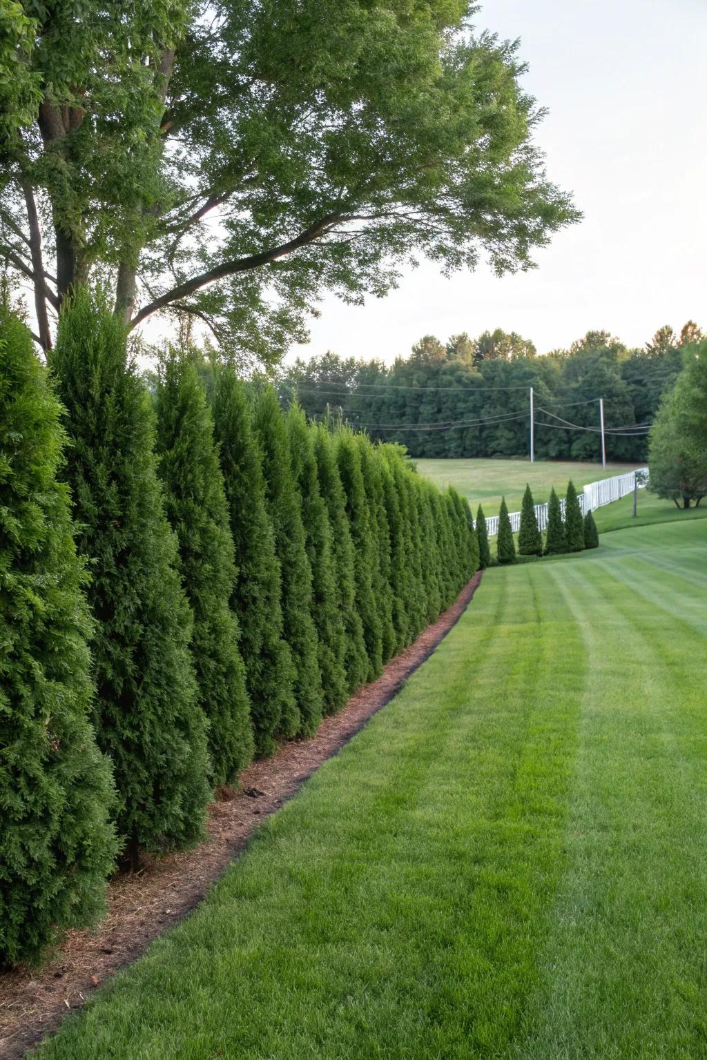 Define your landscape with a natural Emerald boundary.