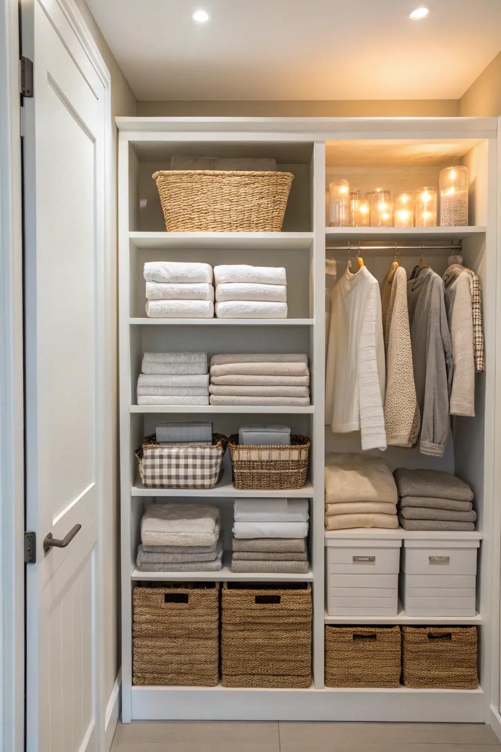 Good lighting enhances visibility and highlights organization.