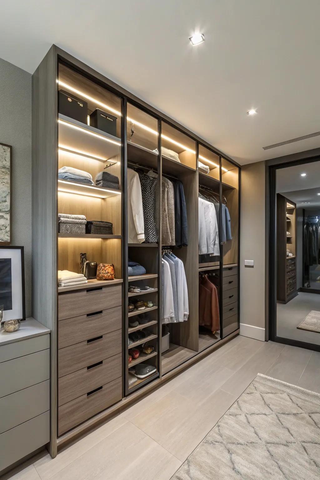 Shelves let you change things.