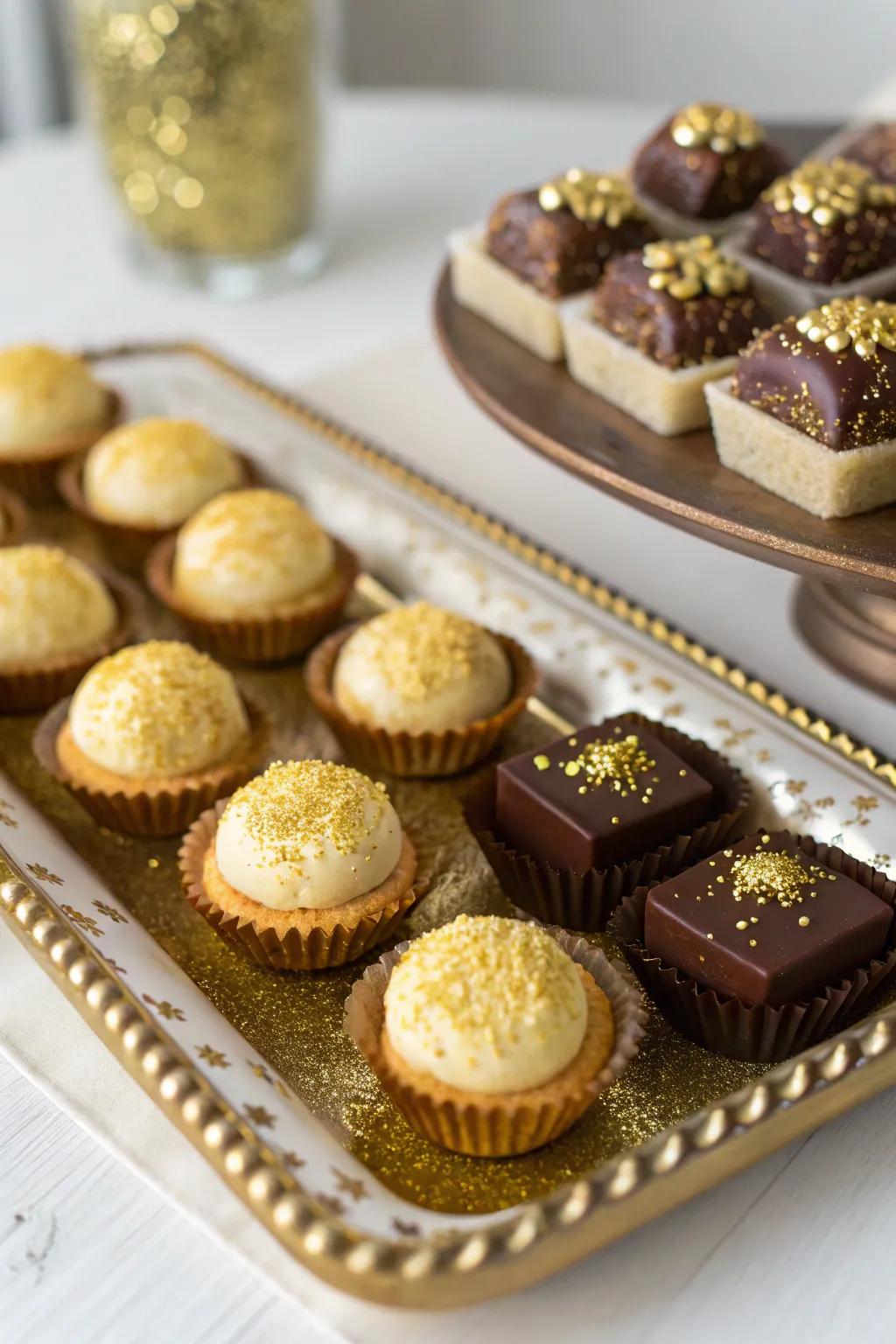 Edible glimmering confections that are as visually appealing as they are delicious.