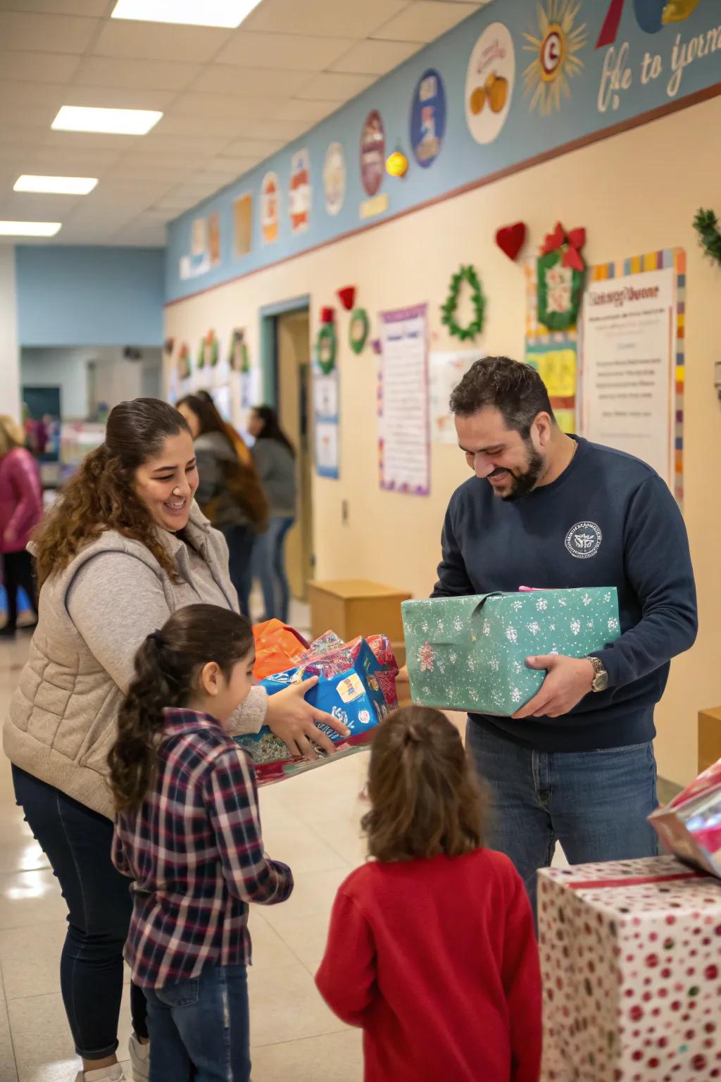 A heartwarming giving day of giving back to the community.