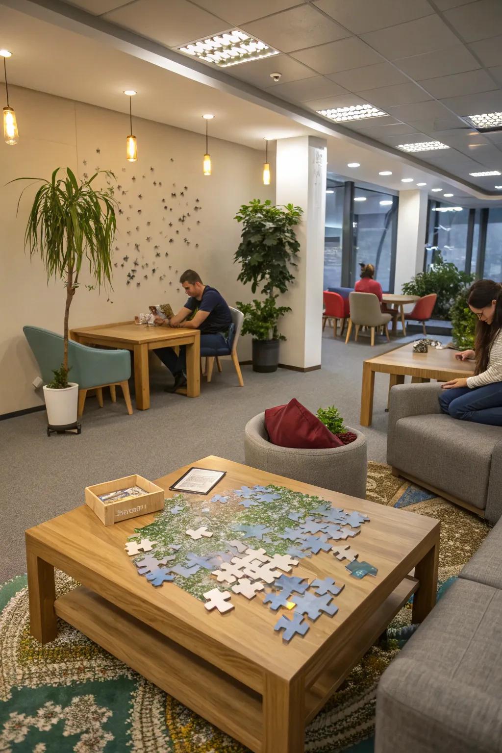 A digital-free area for a screen-free break.