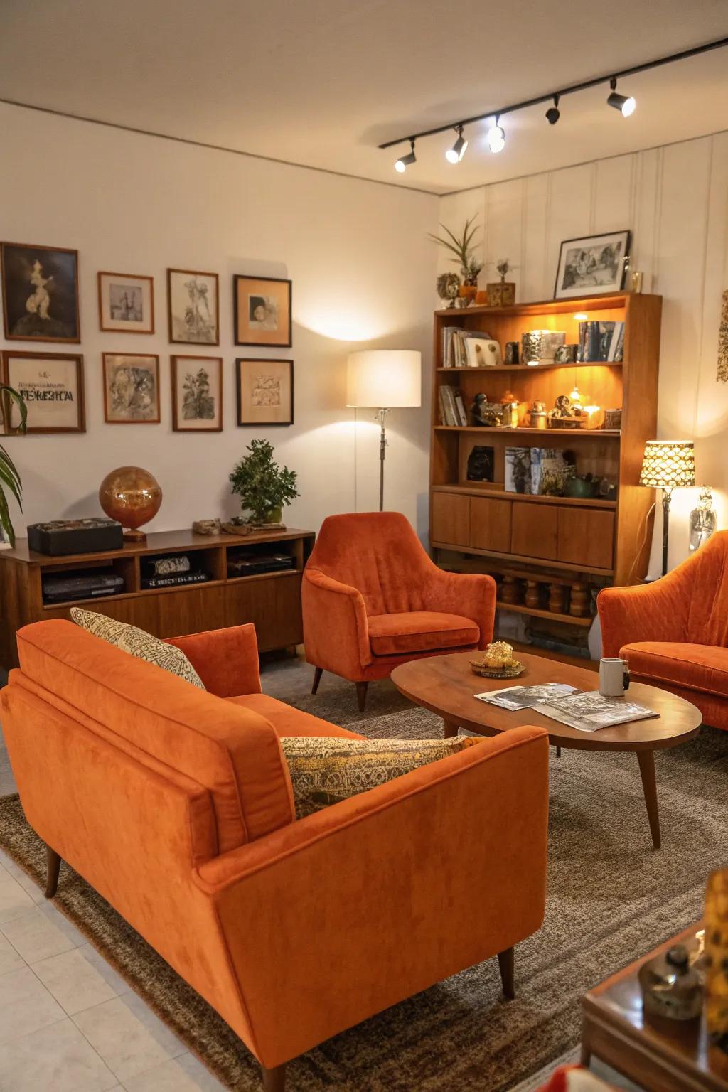 A unique room filled with carefully curated vintage pieces.