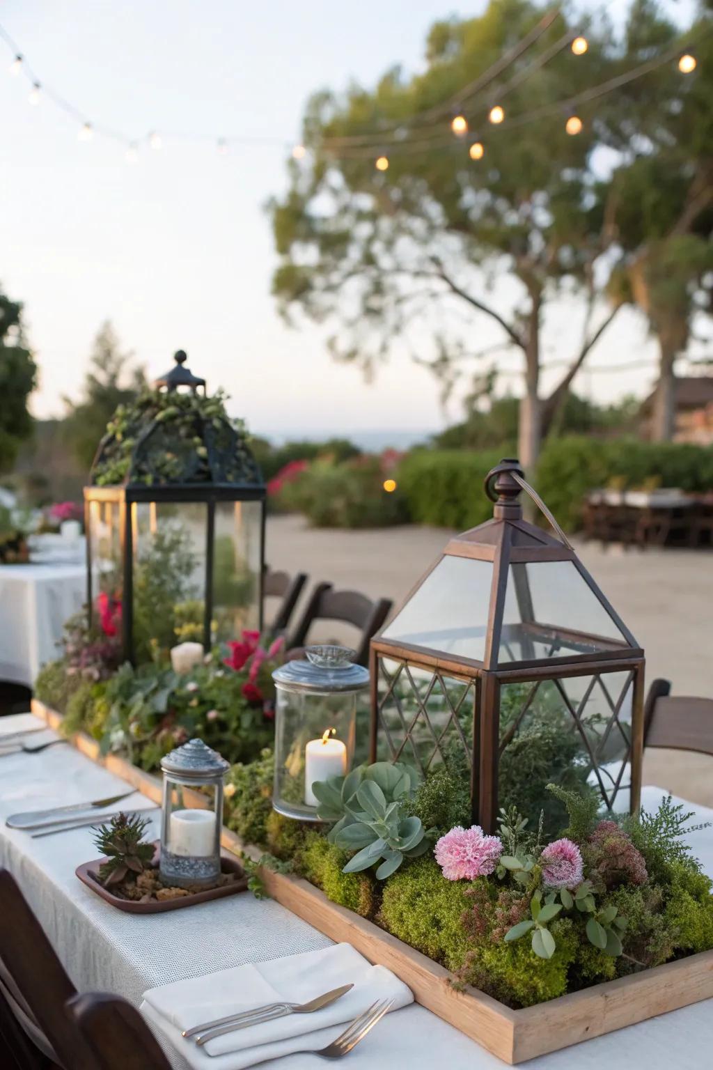 Unique centerpieces inject individuality and intrigue.