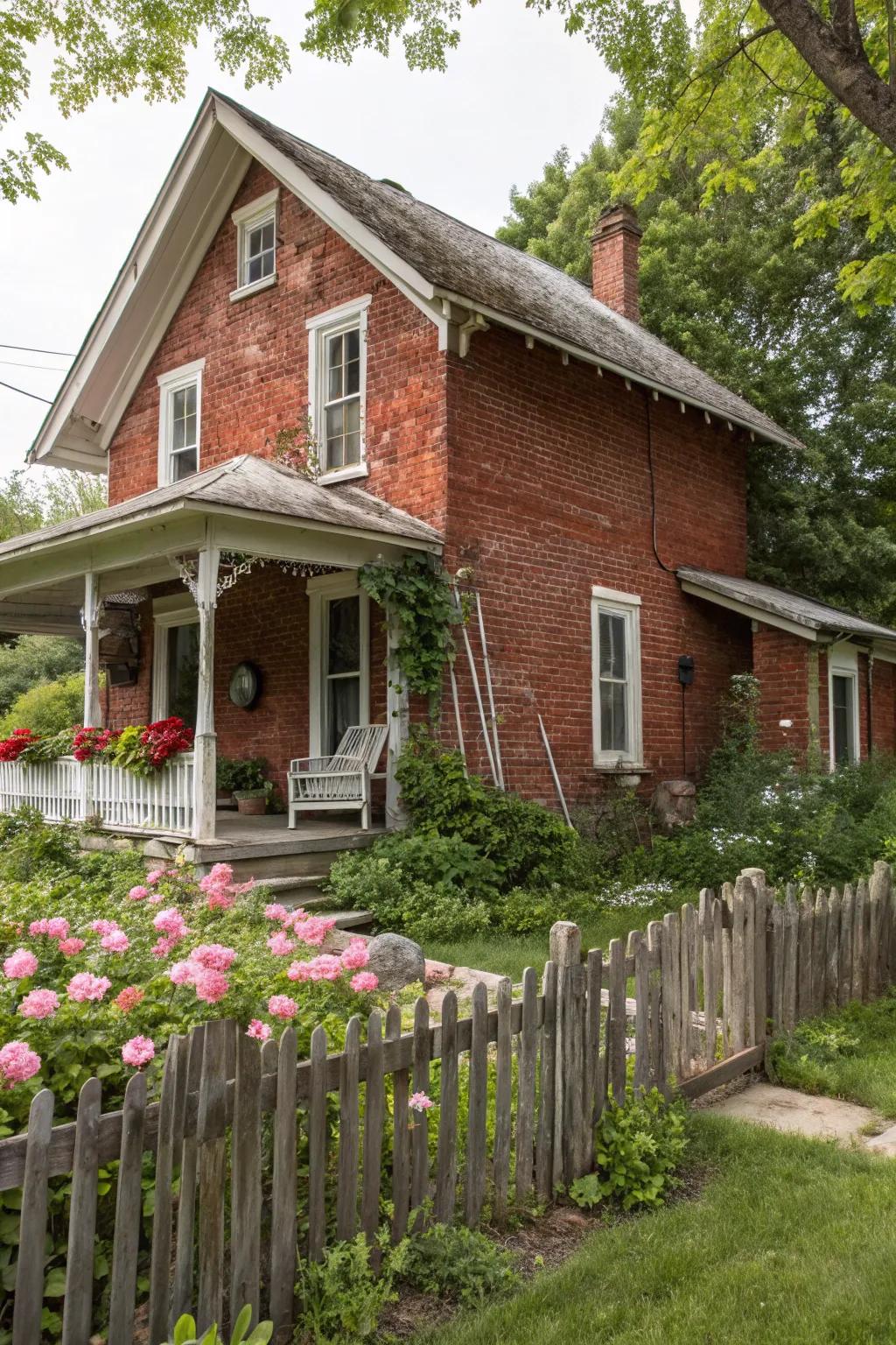 Homespun red proffers a contemporary spin on traditional brick.