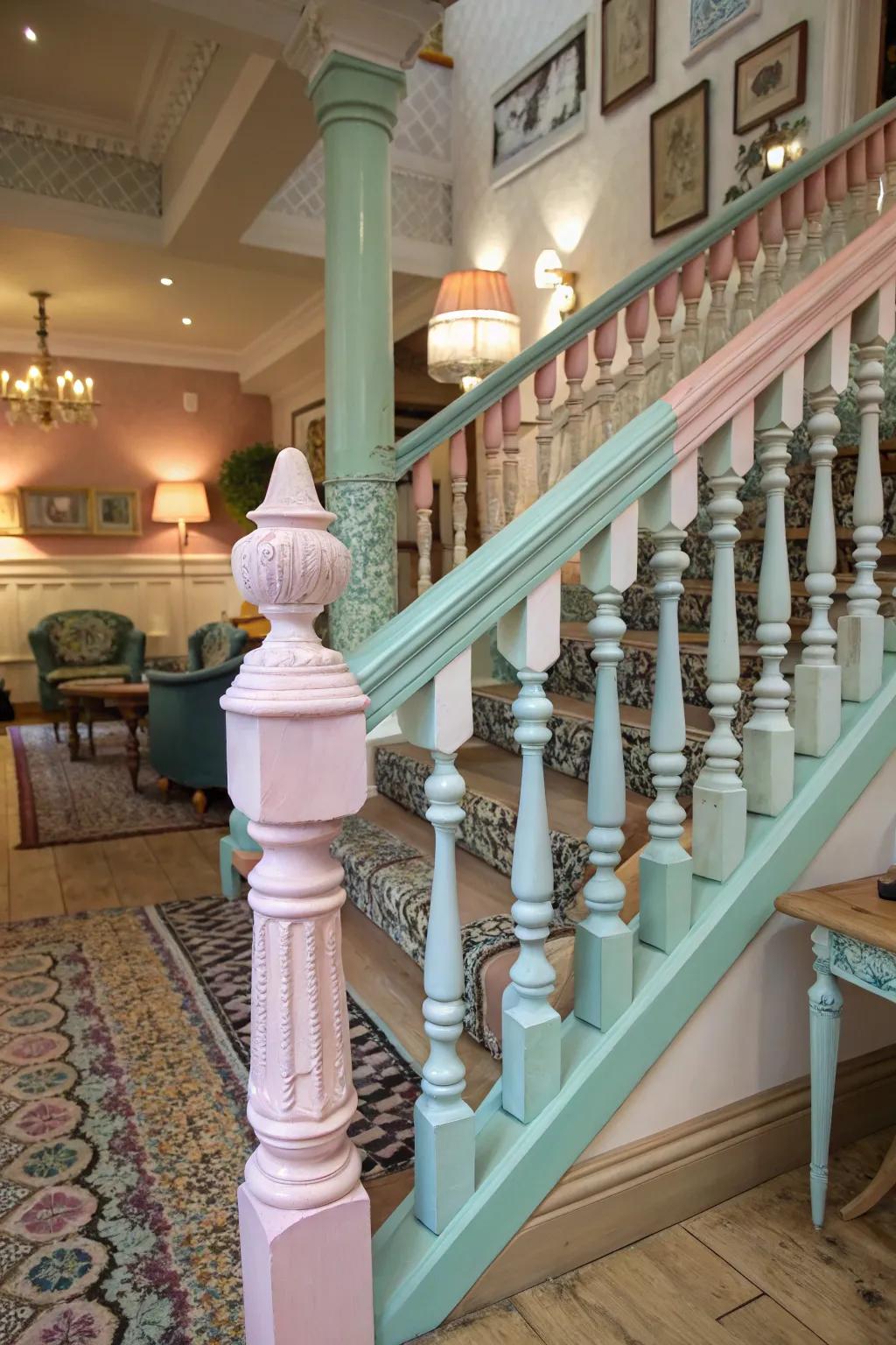 Vintage pastels add soft, nostalgic charm.