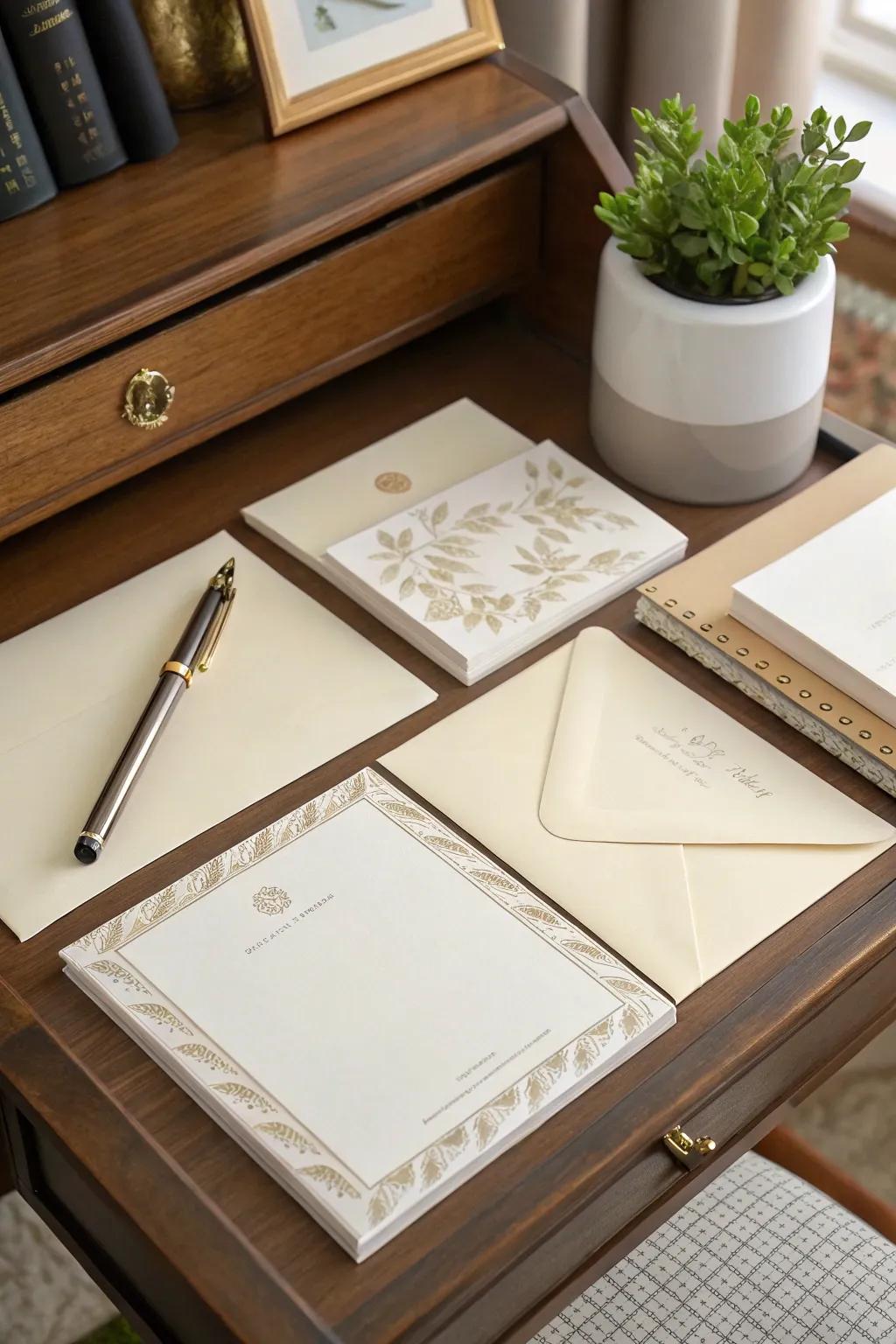 Bespoke stationery for those heartfelt, handwritten moments.