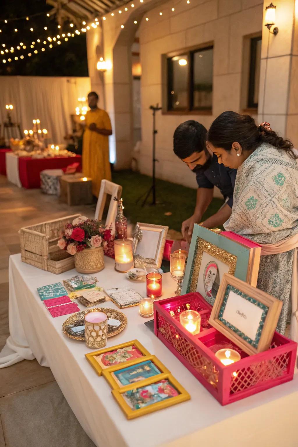 Personalized mementos offering meaningful memories of the rice-feeding ceremony.