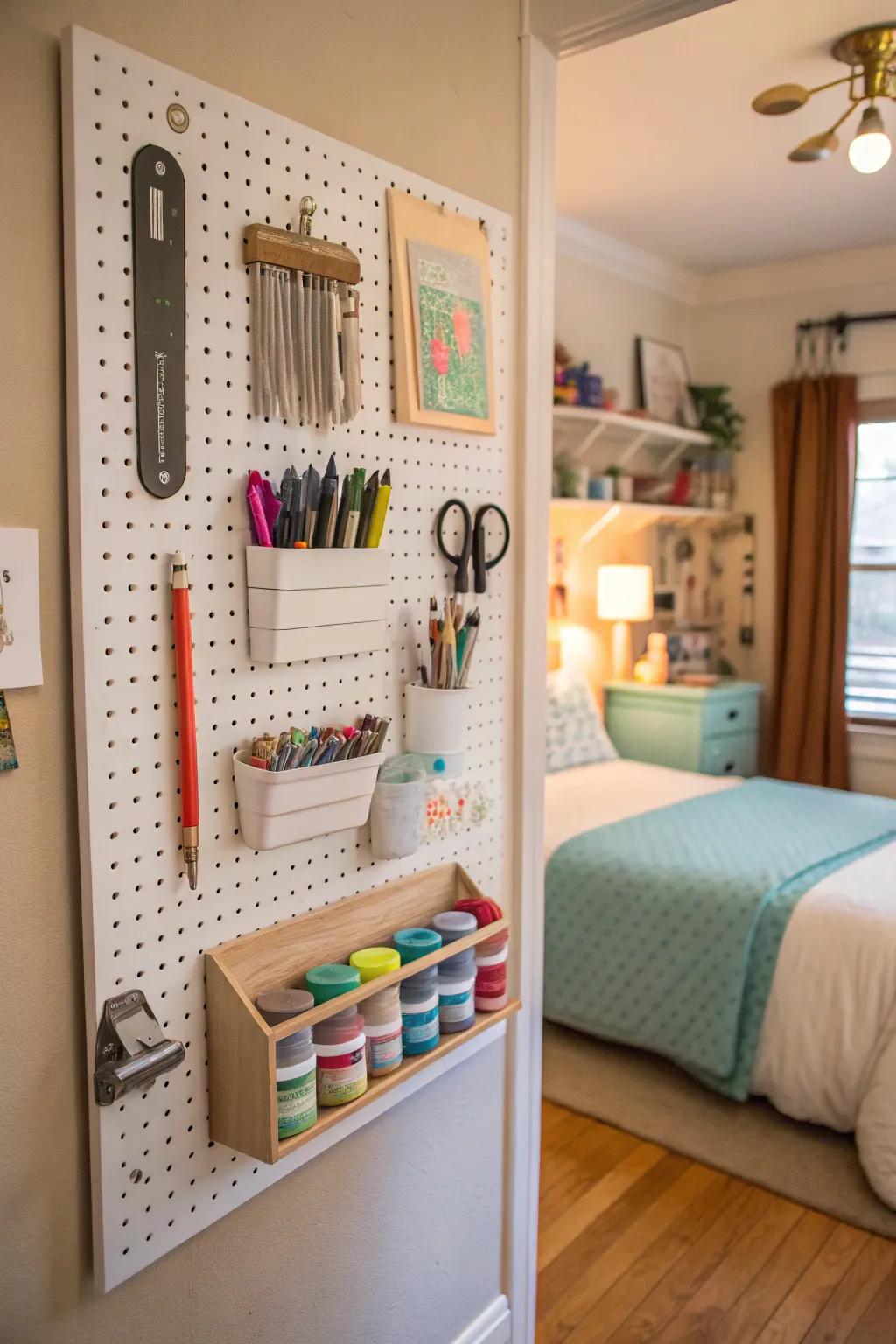 Crafting becomes a breeze with organized supplies.