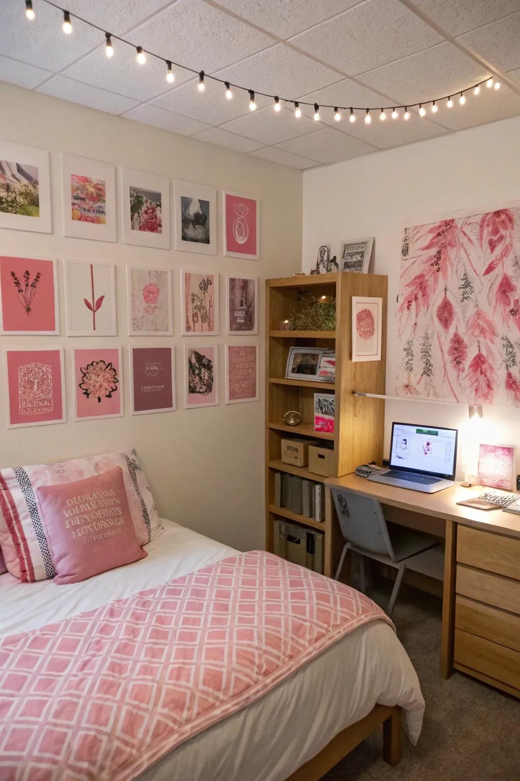 A feature wall adds character and a focal point to your room.