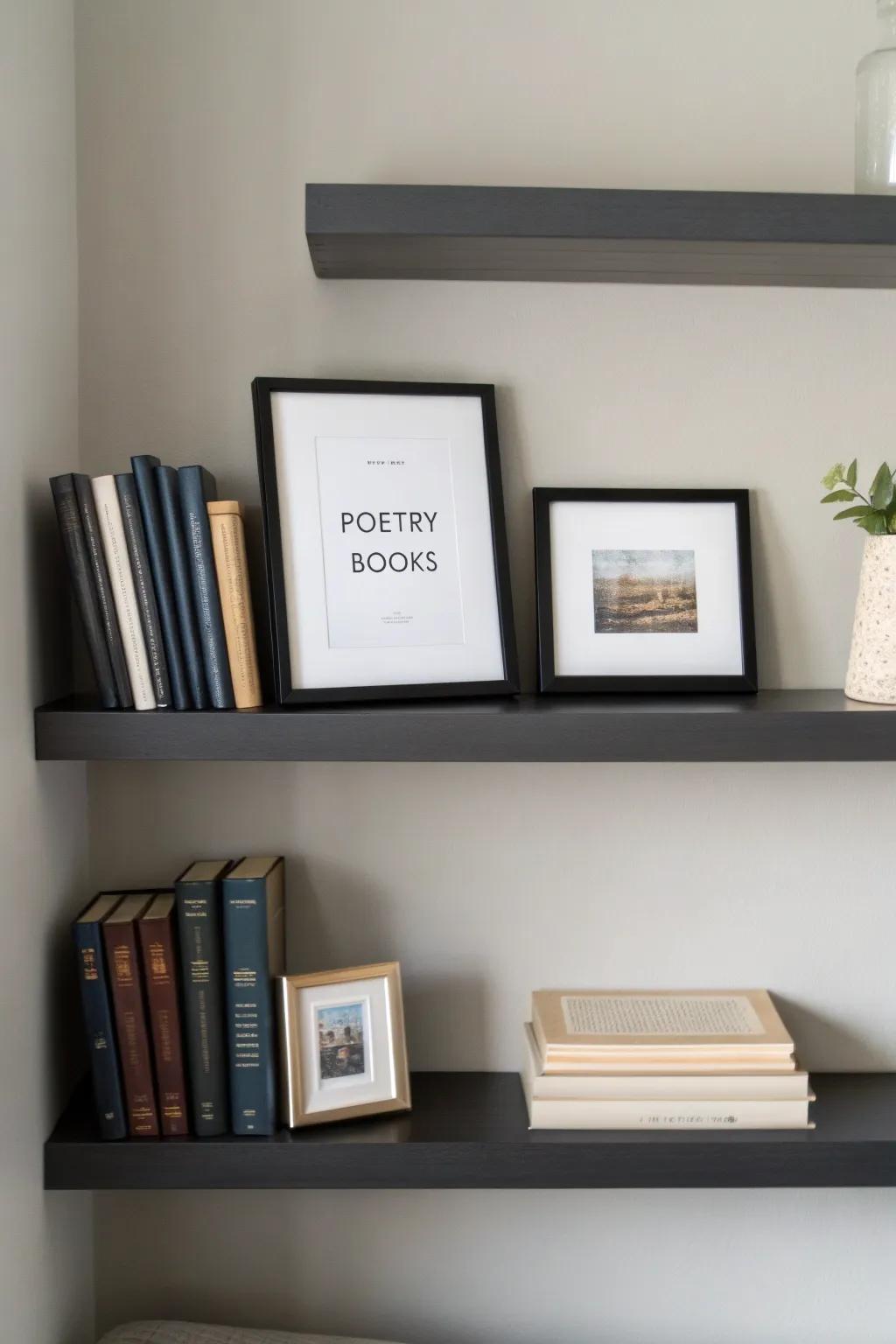 A floating verse ledge provides a pristine and elegant display resolution.