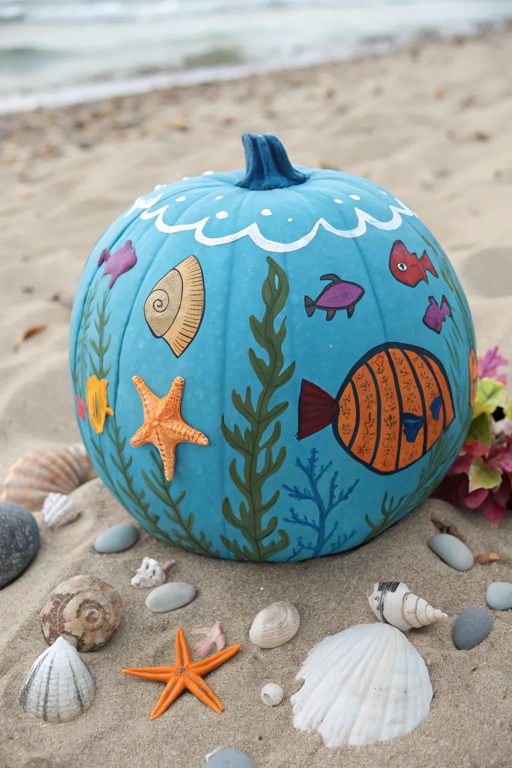 Plunge into ingenuity using submarine-themed pumpkins.