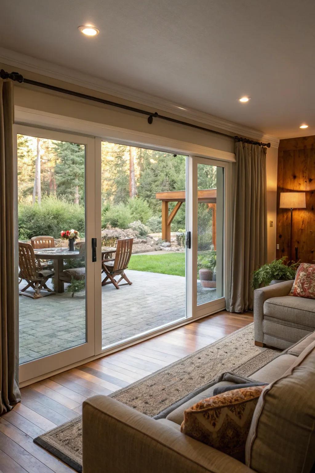 An inside-outside blend enhances light and space.