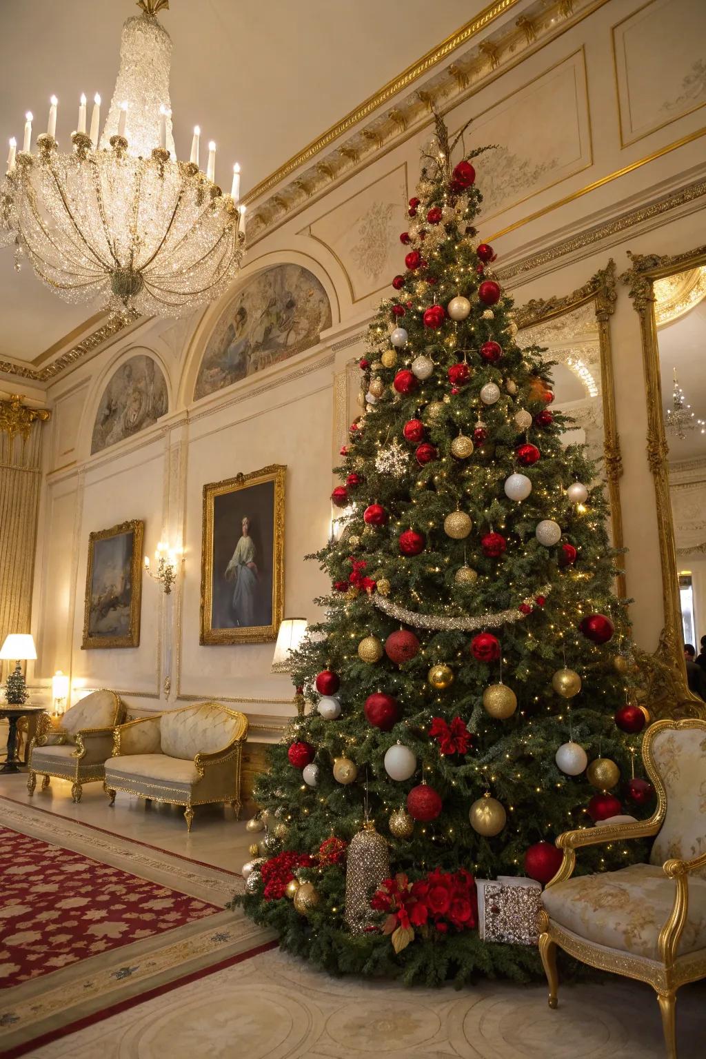 Complex ornaments introducing opulence to the Yuletide tree.