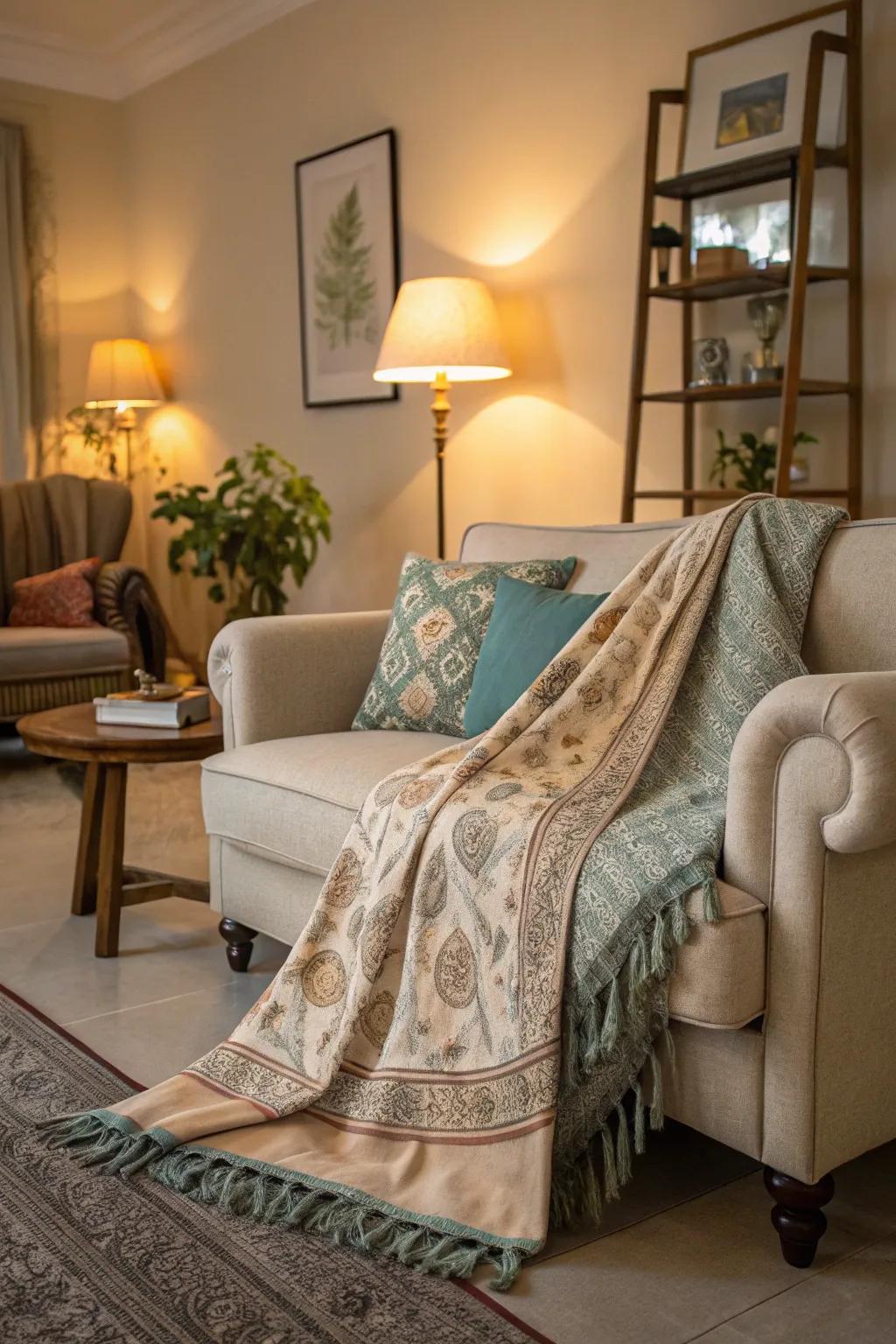 Fashion accessories bring sophistication to decor.