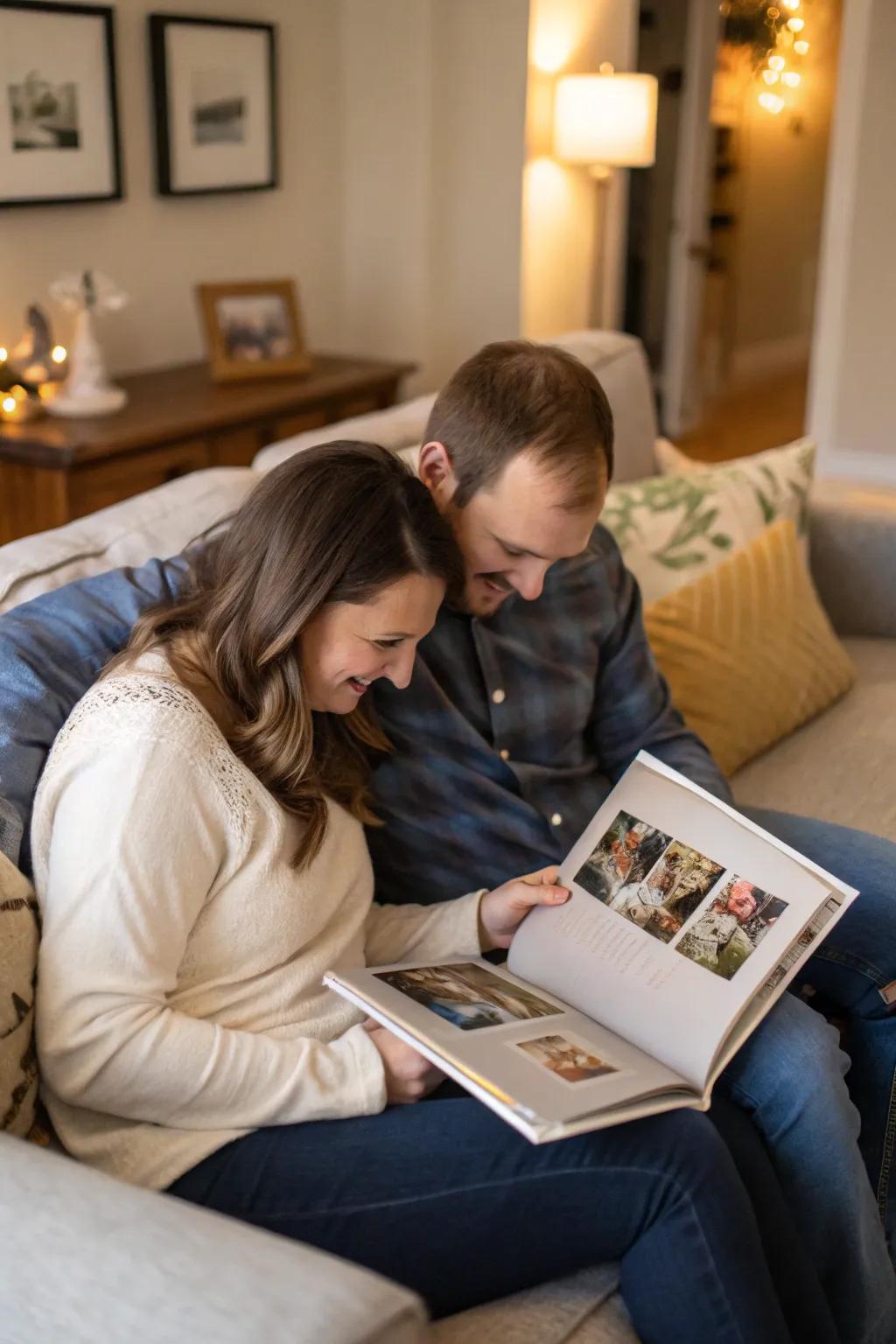 Reminisce about old times by looking through your ancient photo collections.