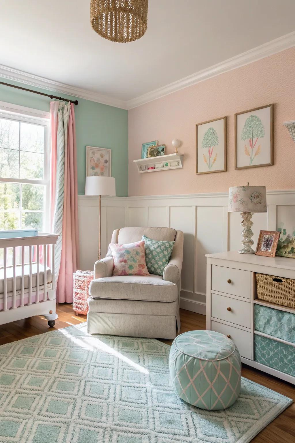 A room with colors that match.