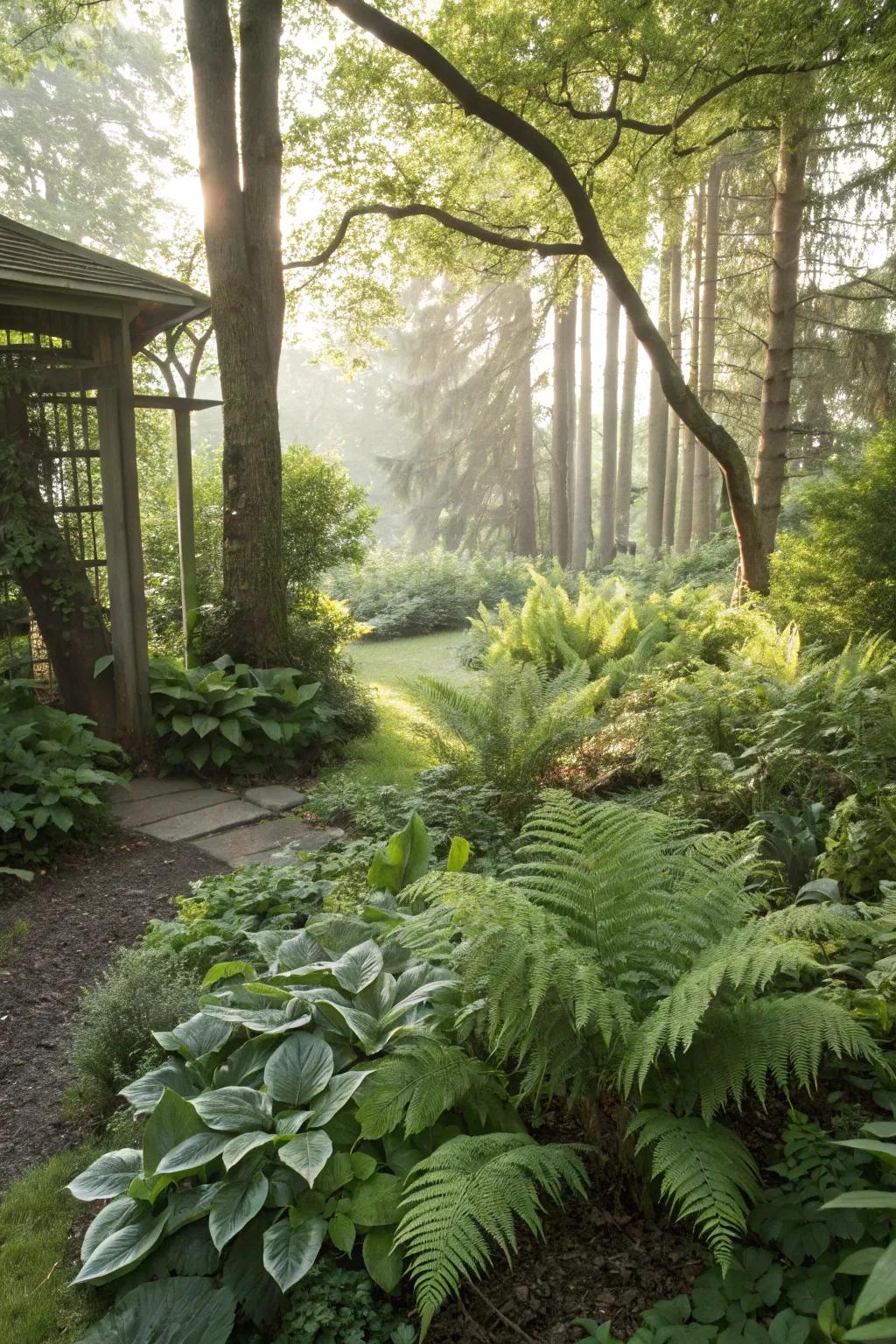 A woodland corner offering a magical retreat.