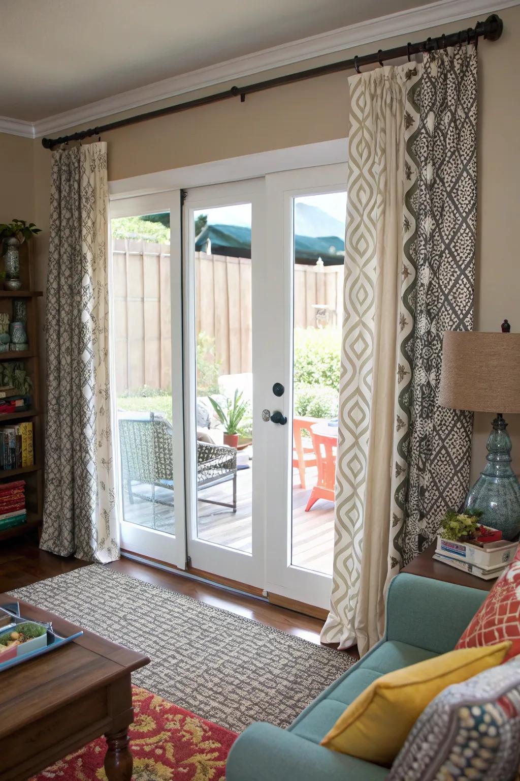 Mix designs and textures for a layered look.