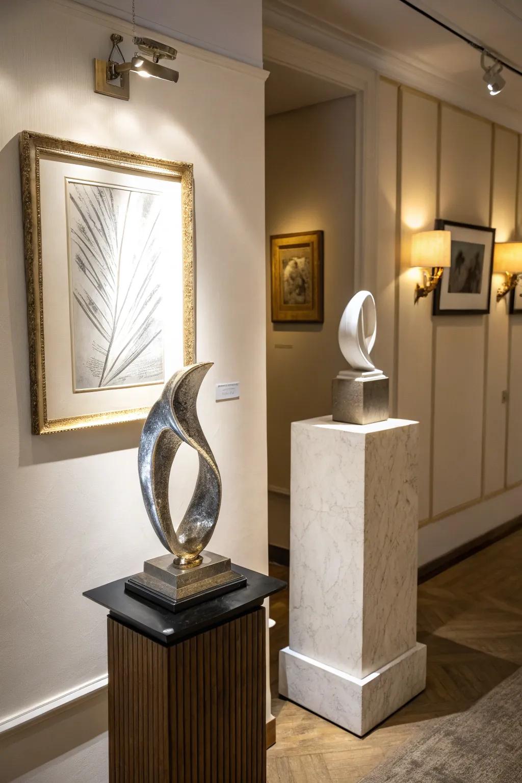 Sculptures can make a bold statement.