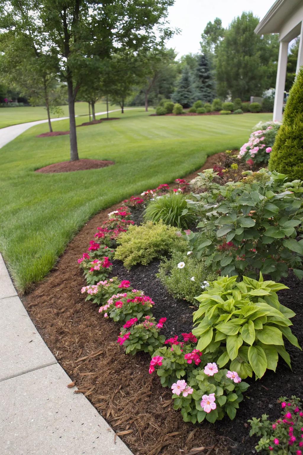 Keep it neat with a fresh layer of ground cover.