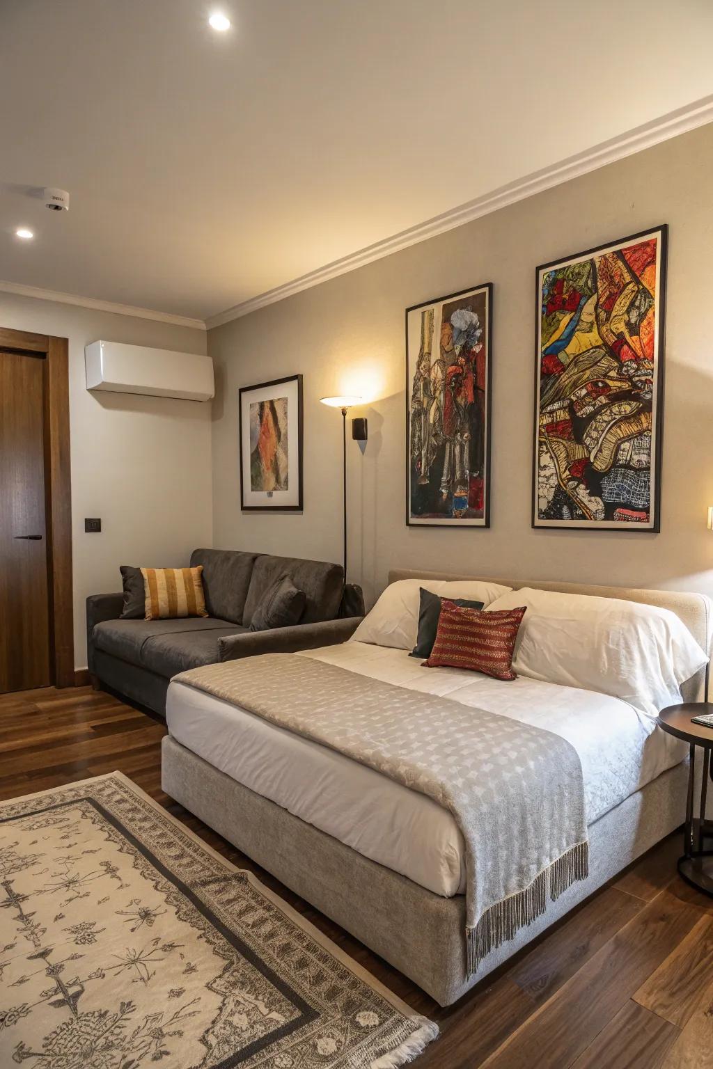 Art brings a refined touch to your living space.