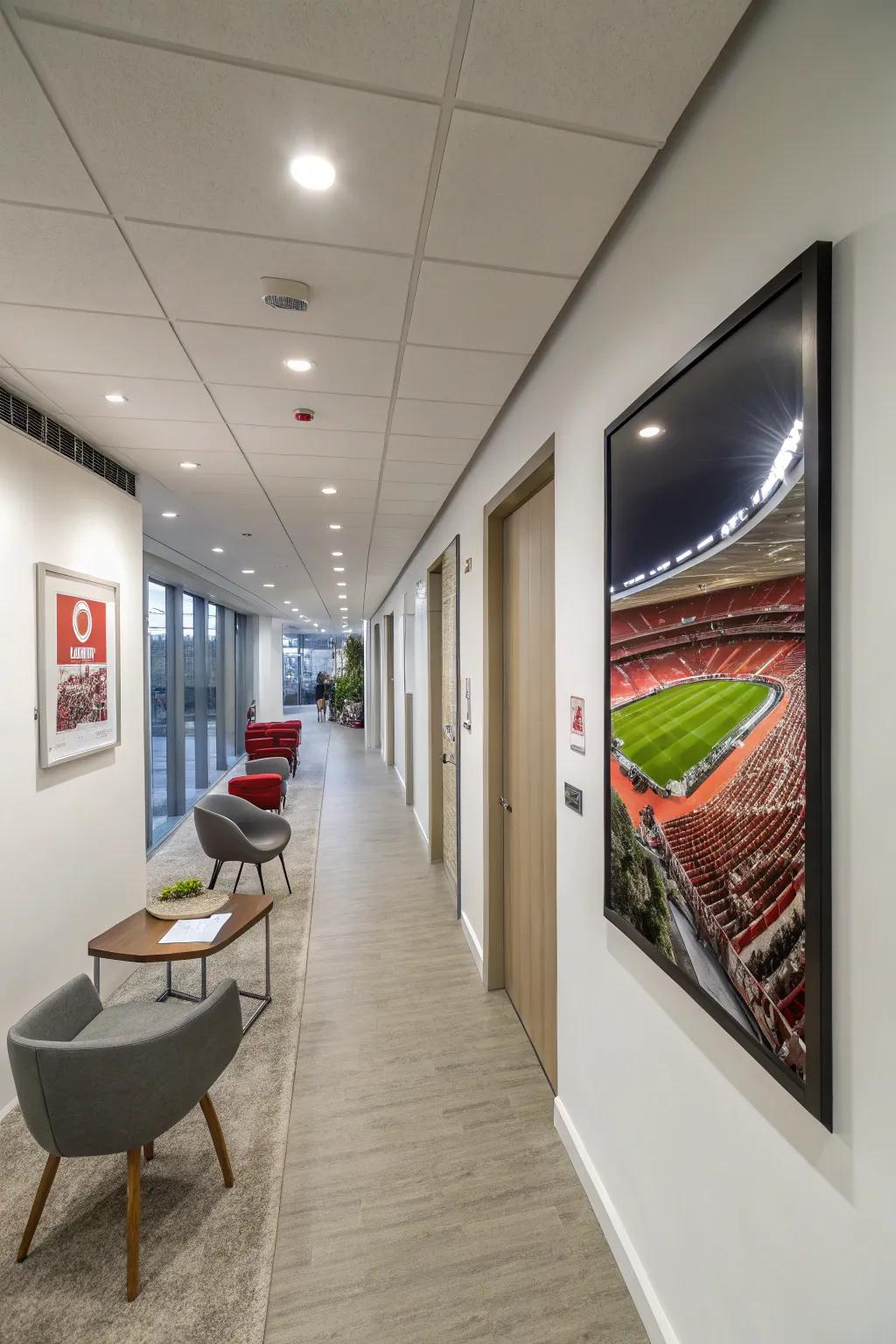 Celebrate the grandeur of athletic venues through architectural arts.