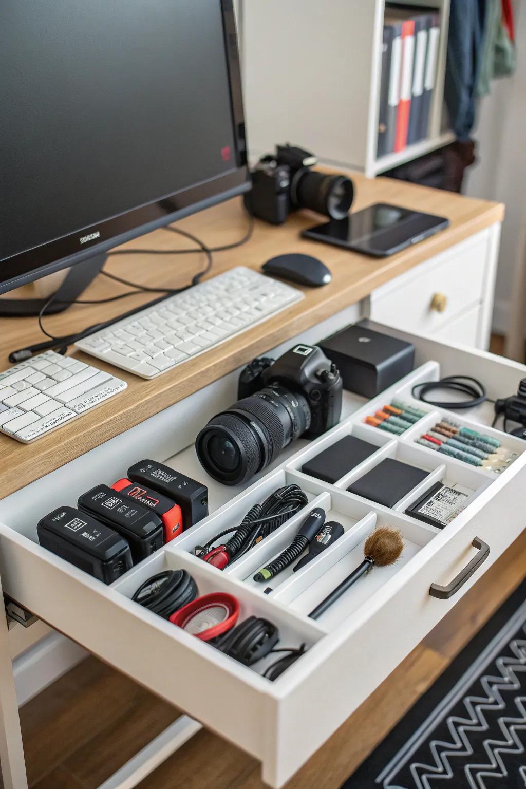 Optimize workplace structure via reserved storage.