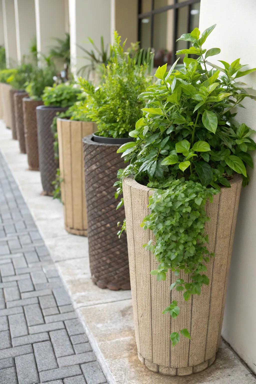 Choose eco-friendly containers for a sustainable touch.