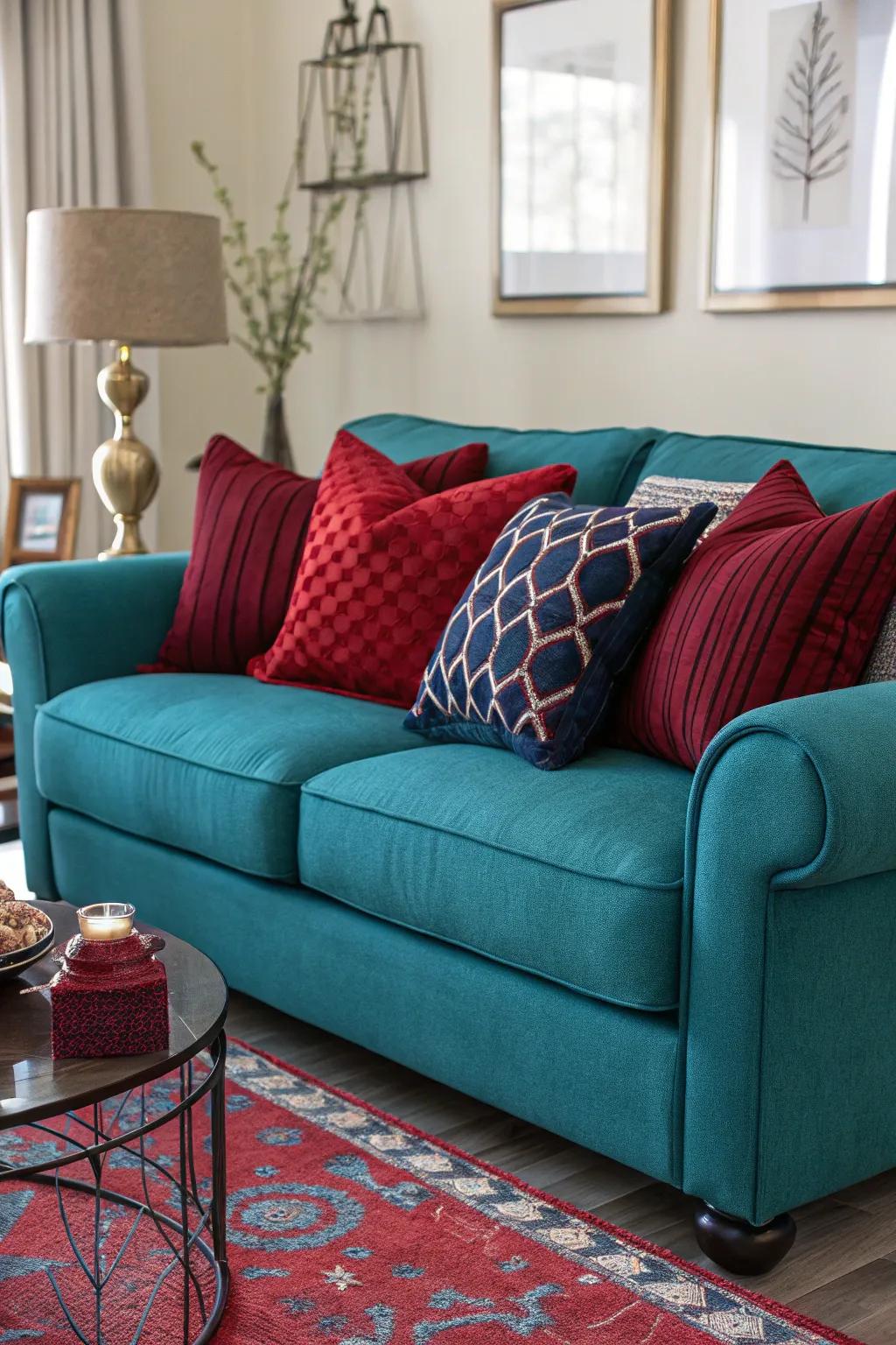 Bold contrasts can craft a striking and dynamic family room.