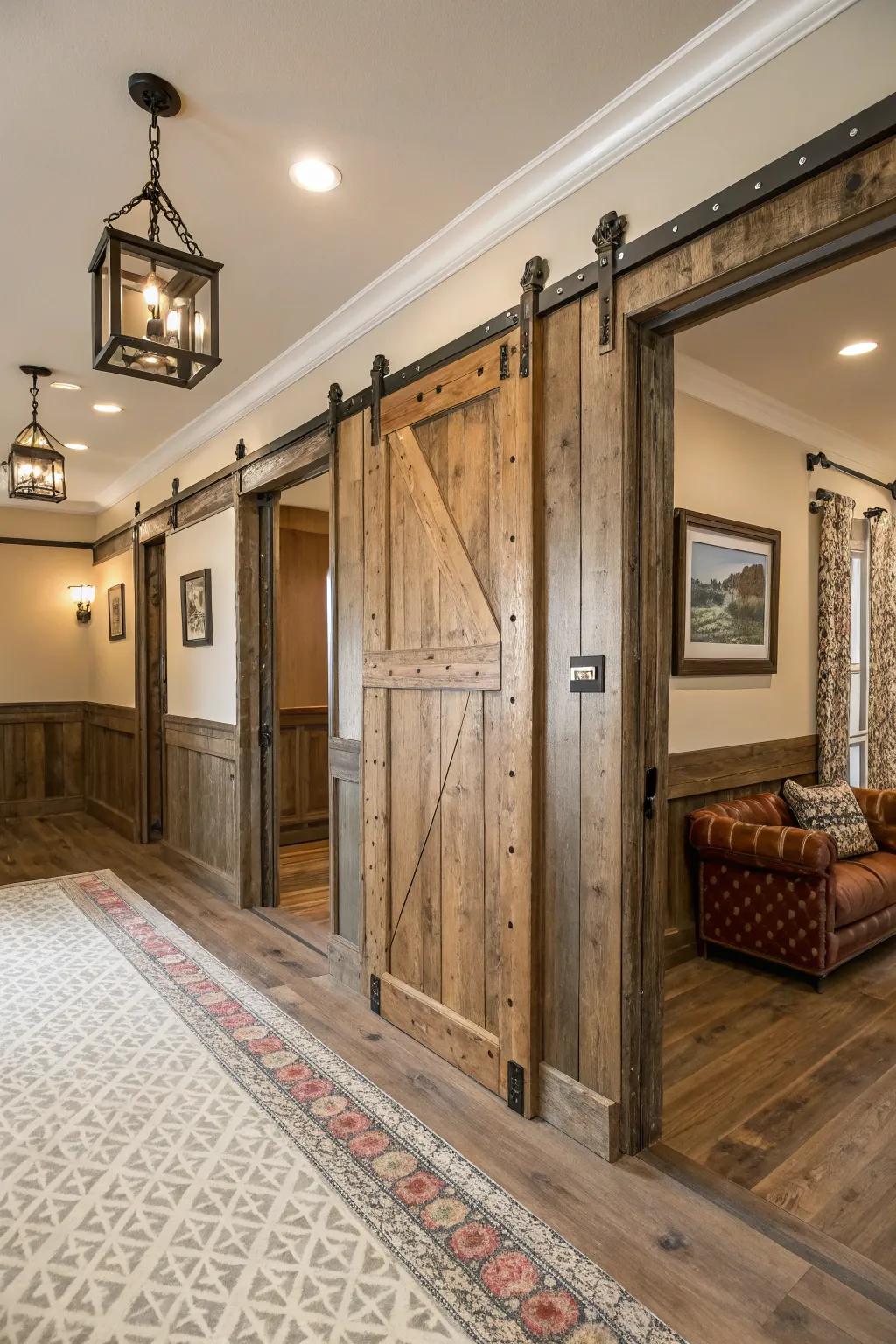 Distinctive trim materials creating a unique visual.