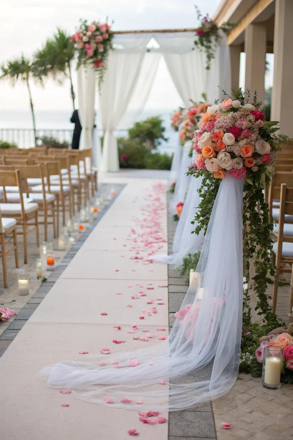 Embark on a walk of dreams with a dreamy netting path.