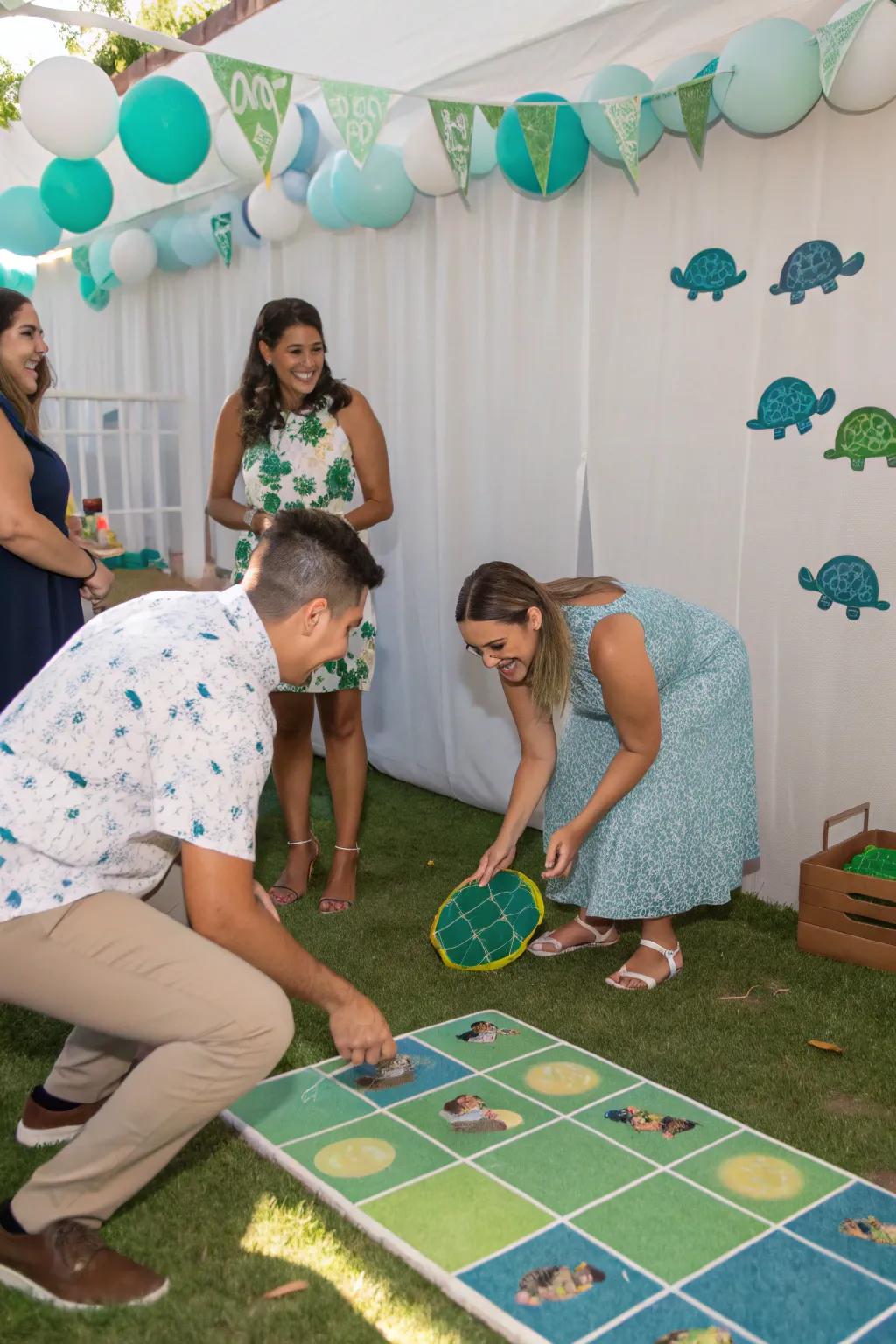 Interactive turtle-themed activities to entertain your guests.