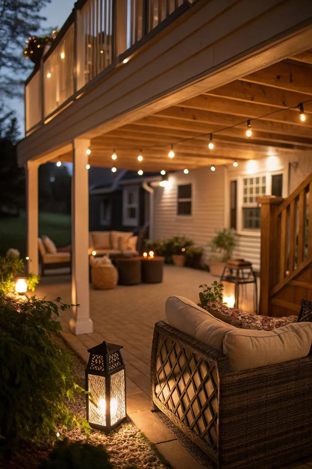 Dimmer switch lighting grants mood regulation and versatility.