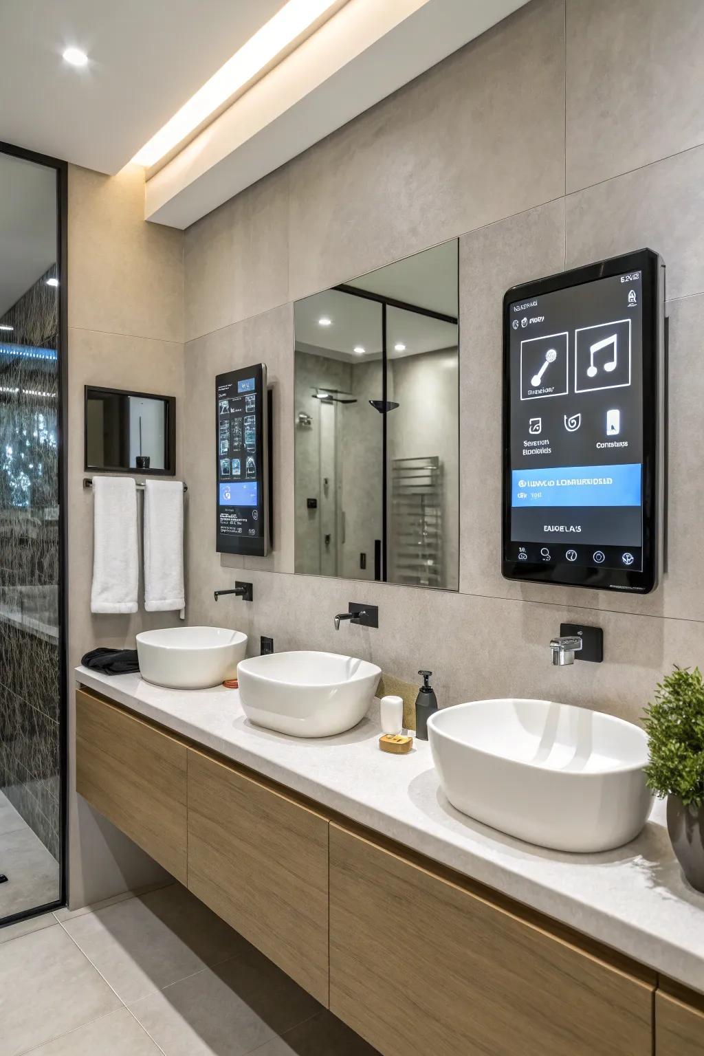 Smart technology appends convenience and modernity to the washroom.