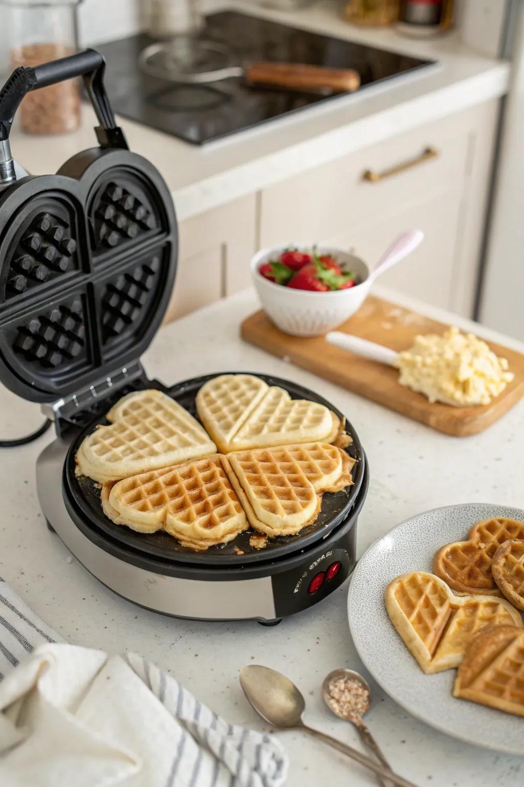 A playful crisp maker for a special breakfast