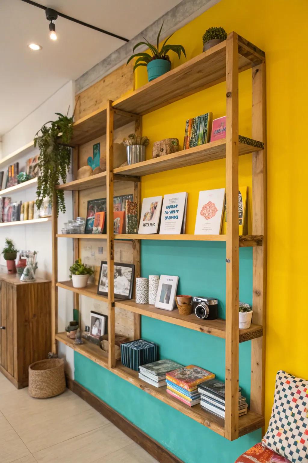 Create pop with a painted backdrop.