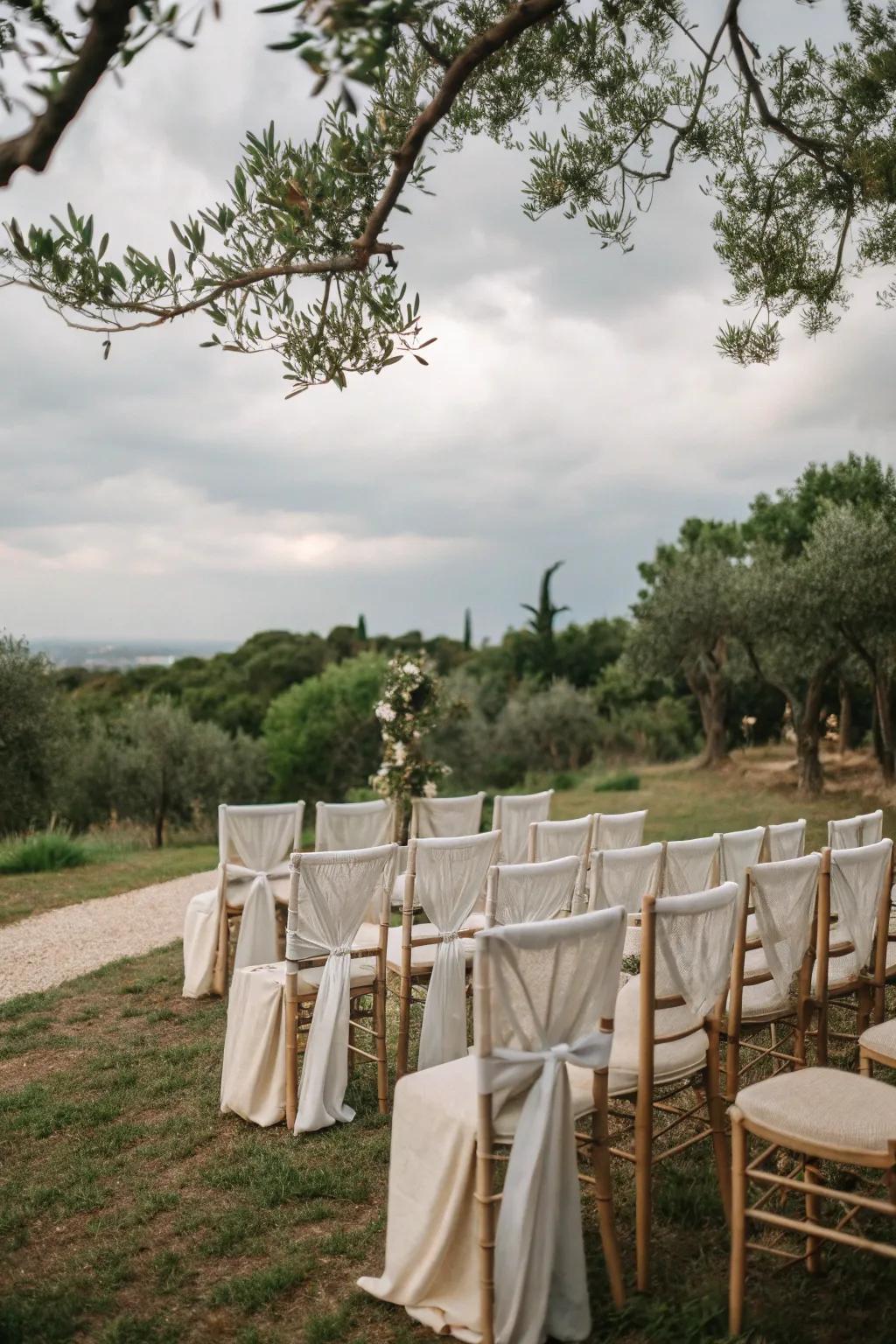 Eco-conscious linens offer sustainable elegance.
