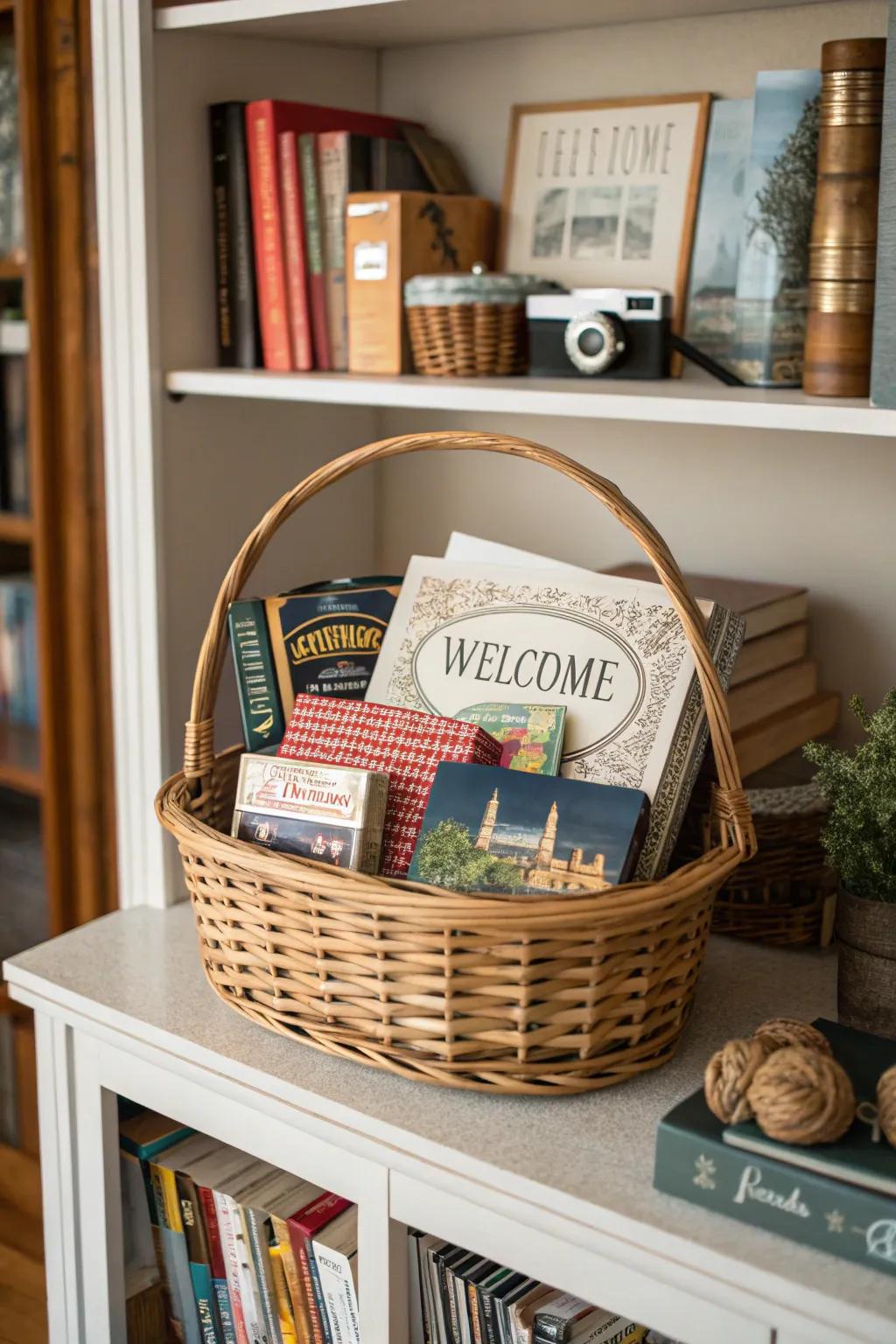 A memorable travel token introduces a personal and charming touch.