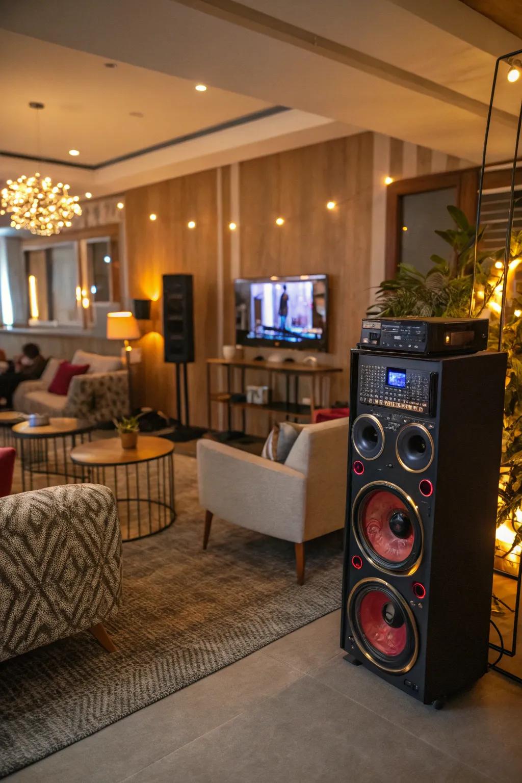 Music sets the mood for a joyful homecoming.