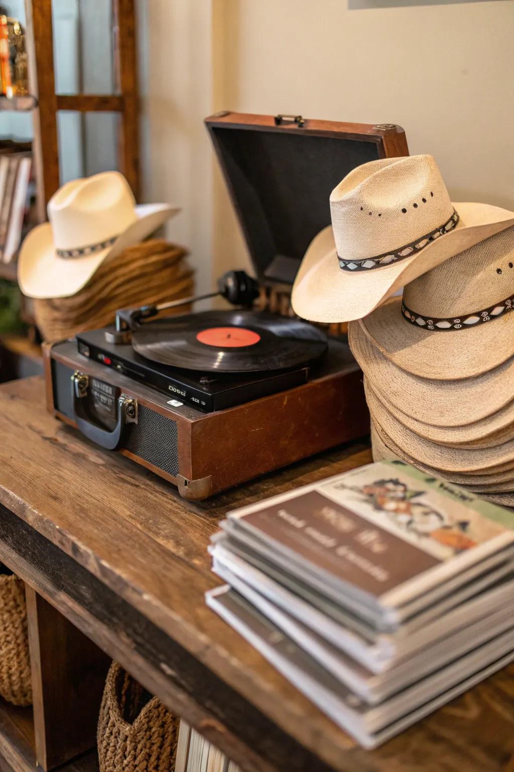 A Western tunes mix sets the mood just right for a party.
